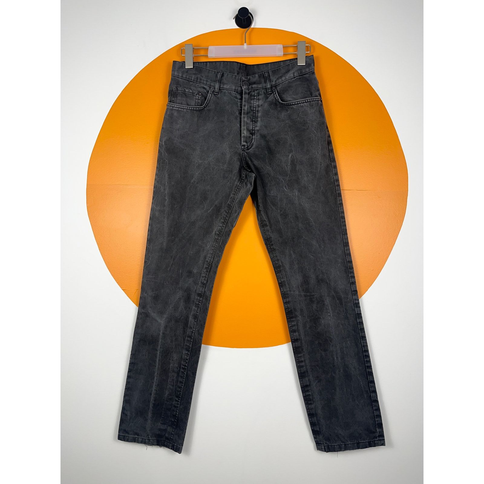 Helmut Lang Archive 90s Helmut Lang Raw Silk Denim Jeans Sunfaded