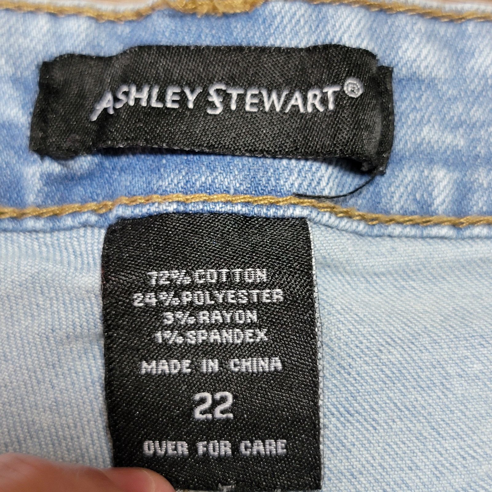 Other Ashley Stewart Cargo Denim Shorts - Size 22 Size 41" - 5 Thumbnail