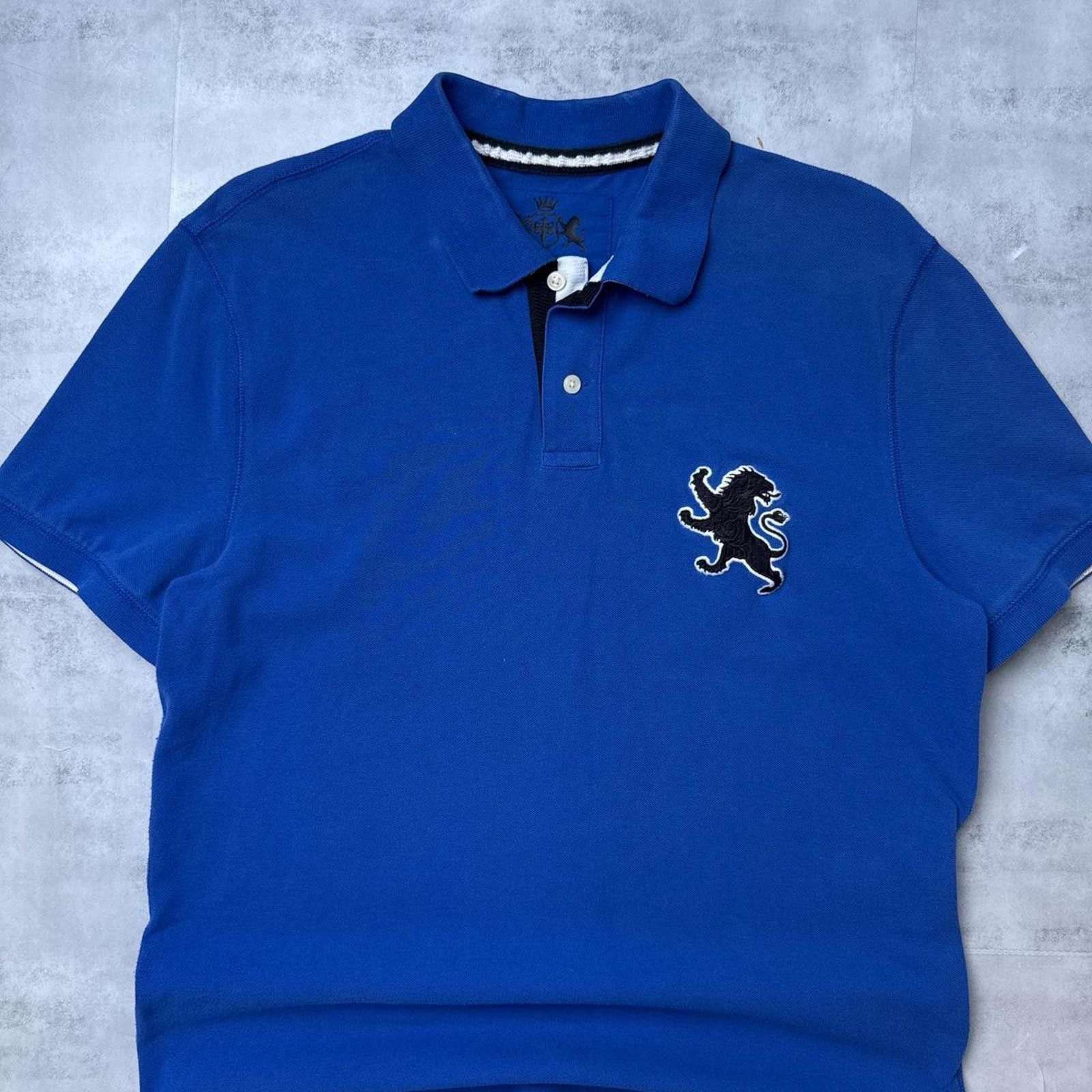 Express Y2K Express 00s Blue Polo Shirt Size US L / EU 52-54 / 3 - 6 Thumbnail