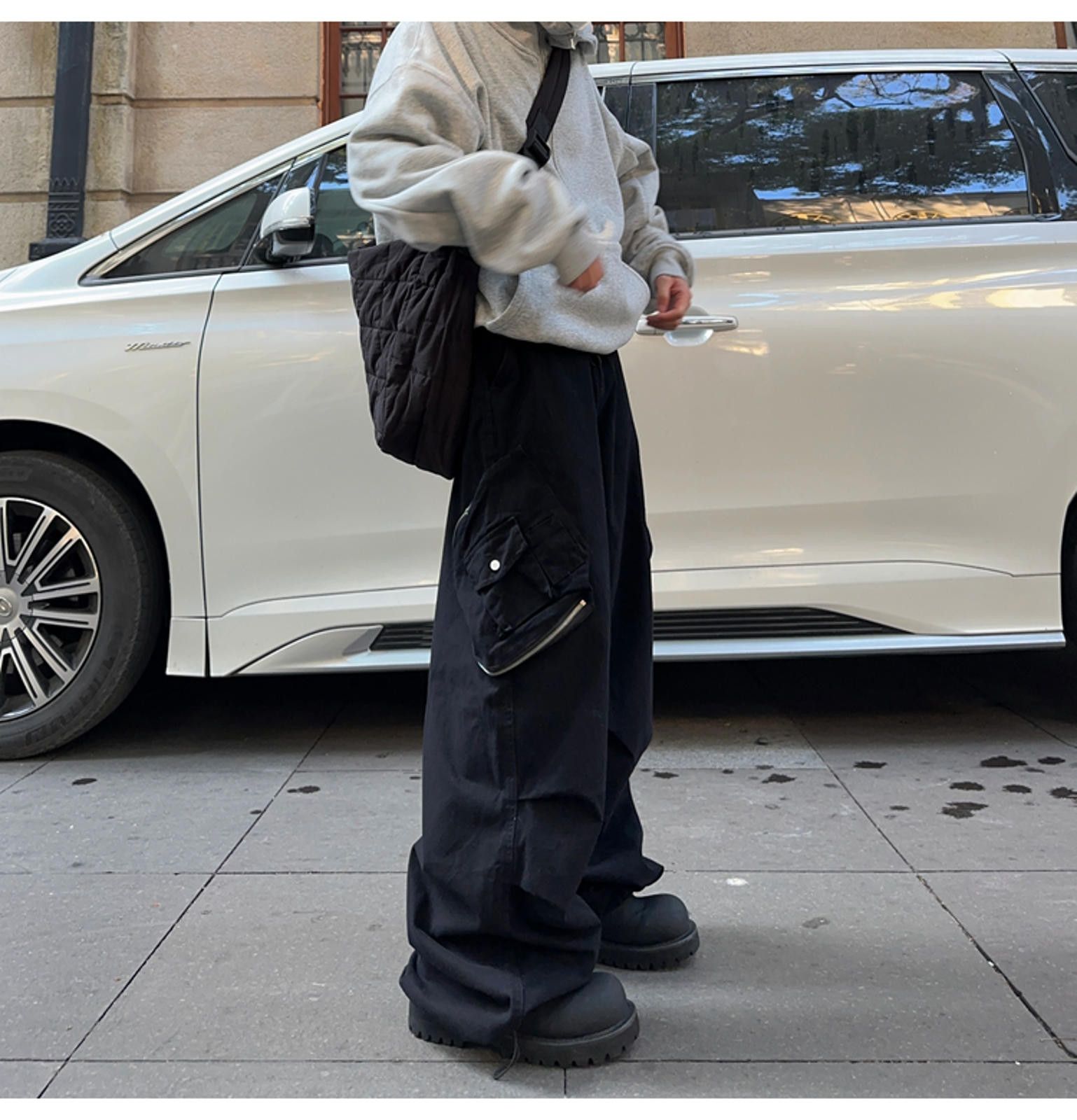 Vintage Urban Style Baggy Cargo Pants Size US 32 / EU 48 - 5 Thumbnail