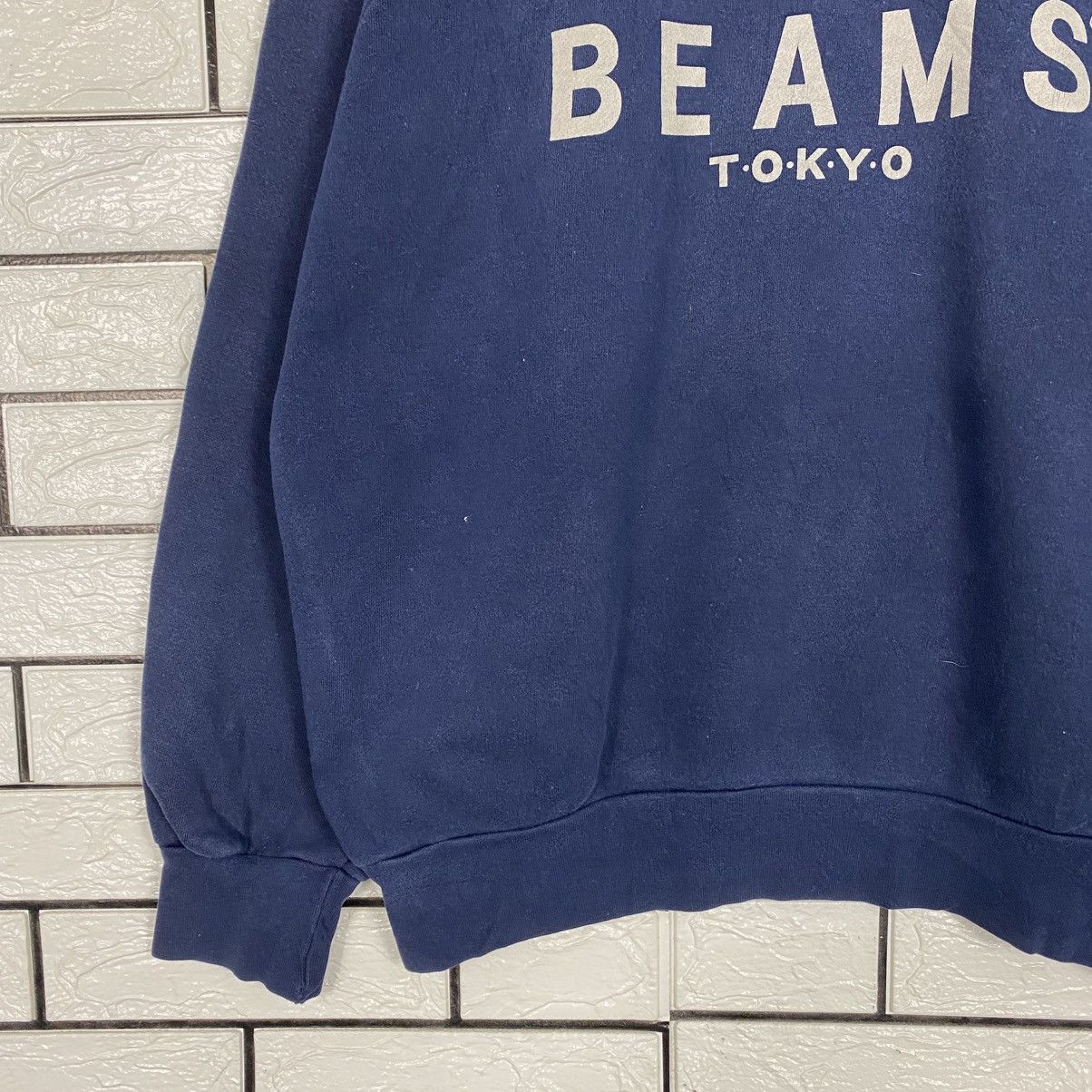 Issey Miyake Vintage Indigo Sweatshirt Beams Tokyo Big Logo Size US L / EU 52-54 / 3 - 5 Thumbnail