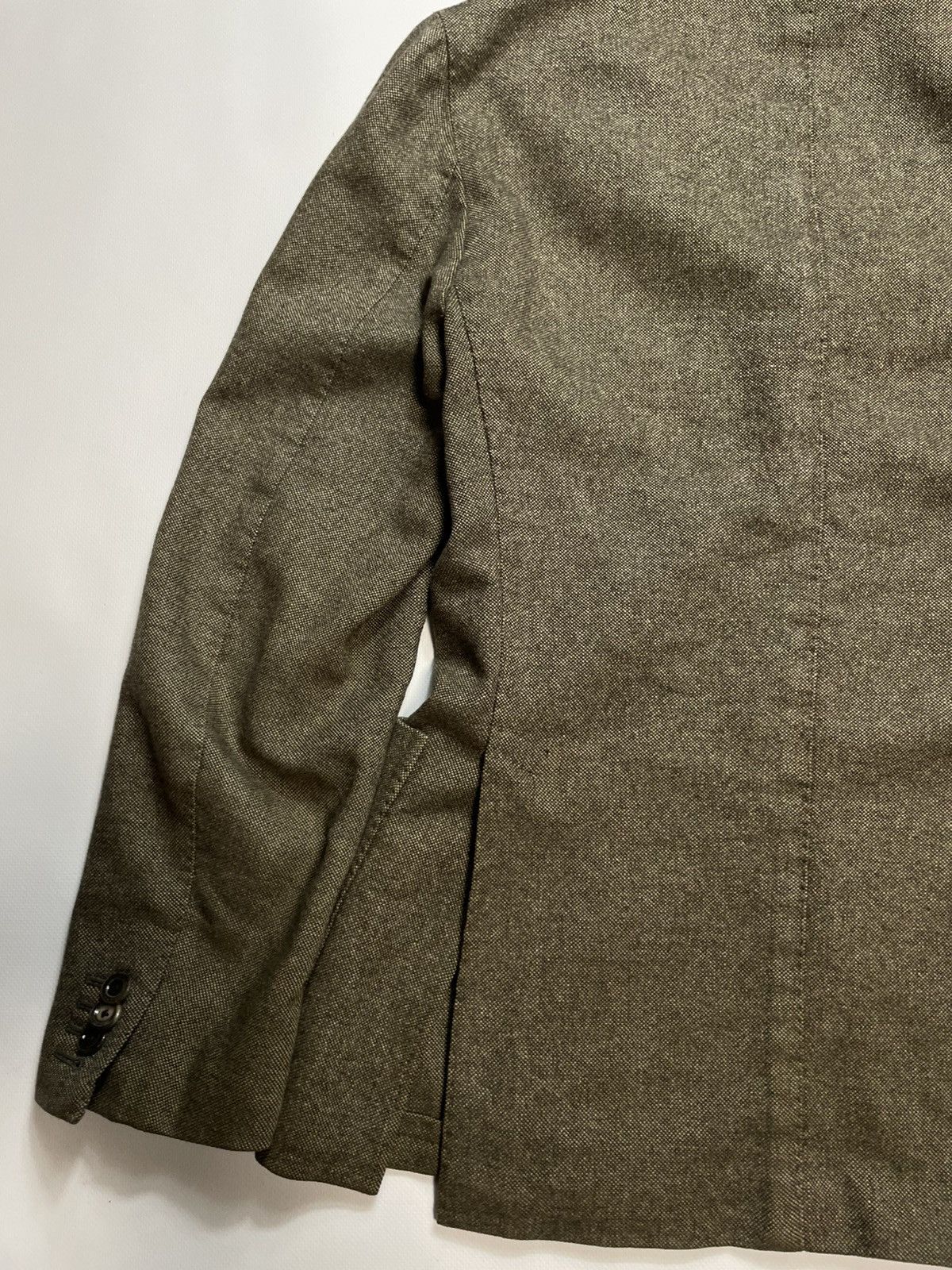 Boglioli Boglioli Herringbone Wool K-Jkt Unstructured Blazer 46 Size 46R - 10 Thumbnail