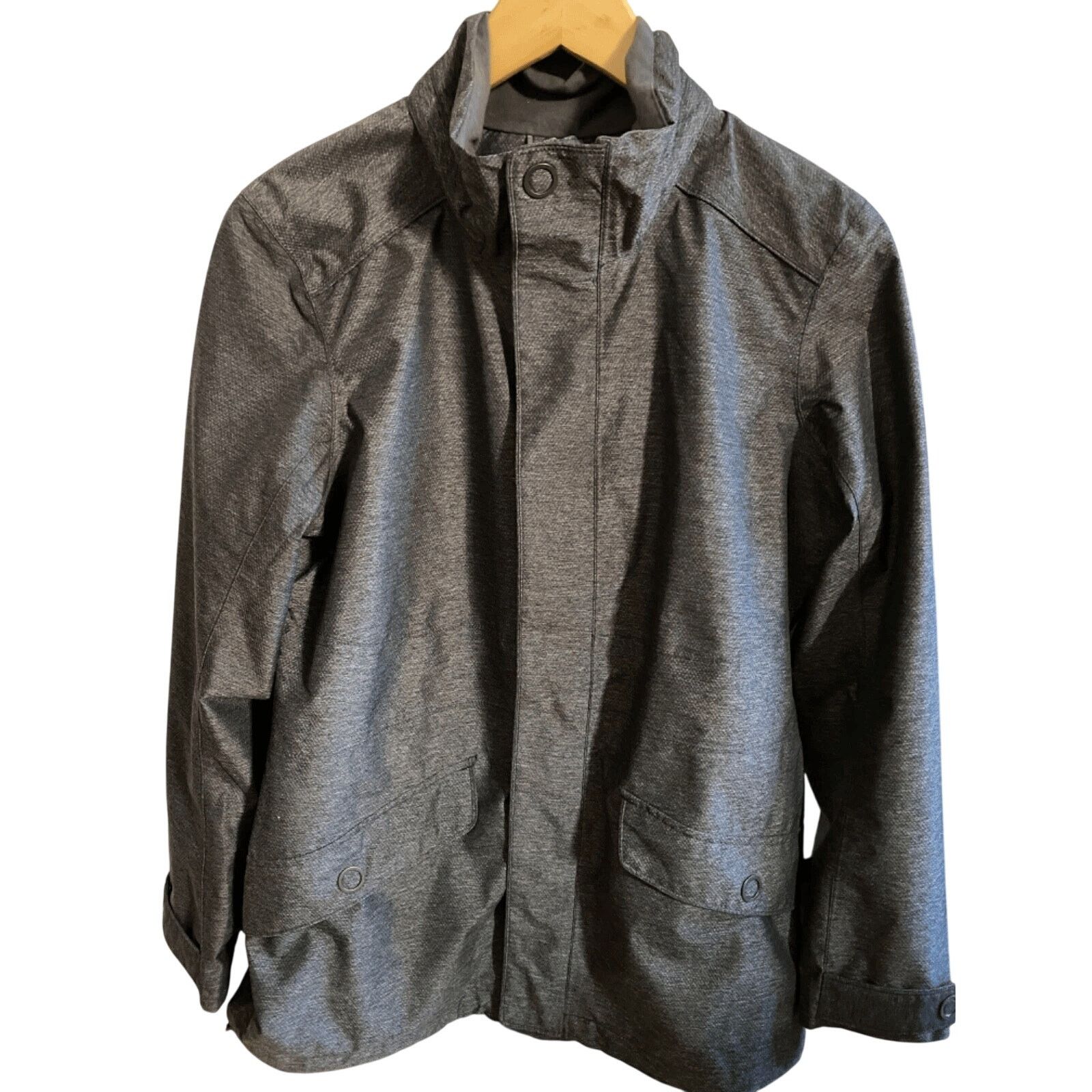 Rei REI Co-op Hooded Trench Elements Rain Jacket Gray Womens M Size M / US 6-8 / IT 42-44 - 2 Thumbnail