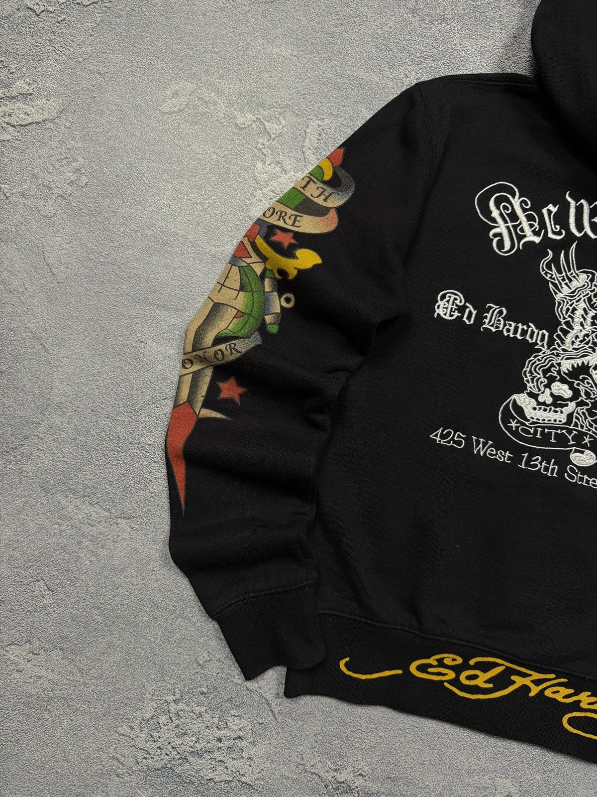 Ed Hardy Y2K Rare Crazy Ed Hardy Zipper Hoodie Size US M / EU 48-50 / 2 - 11 Thumbnail