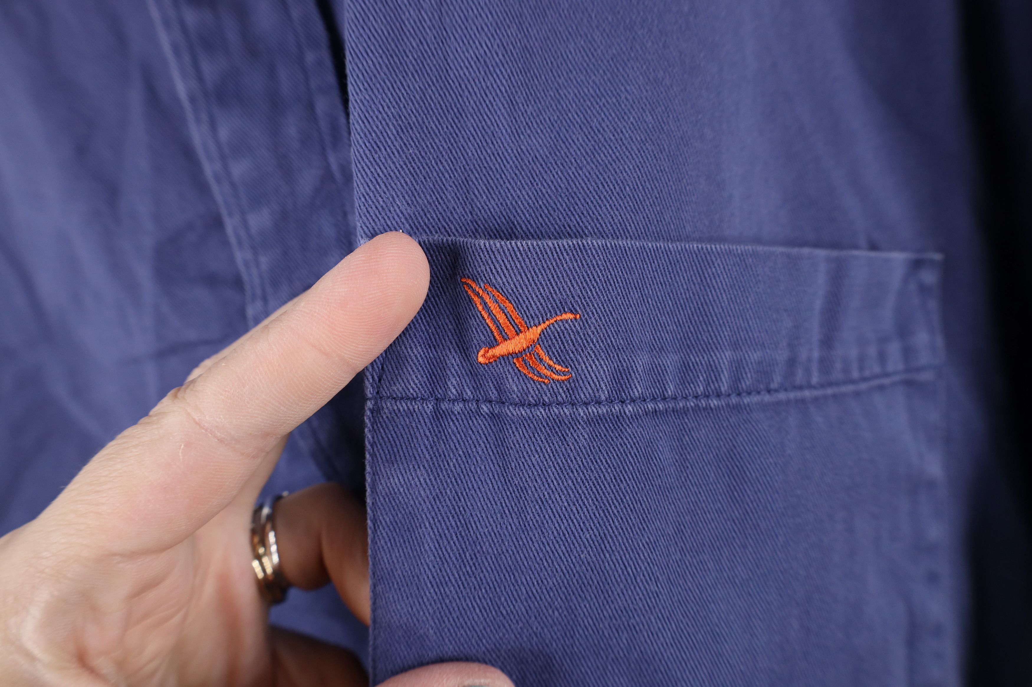Eddie Bauer × Vintage Vintage 90s Eddie Bauer Heavyweight Twill Button Down Shirt Size US L / EU 52-54 / 3 - 4 Thumbnail