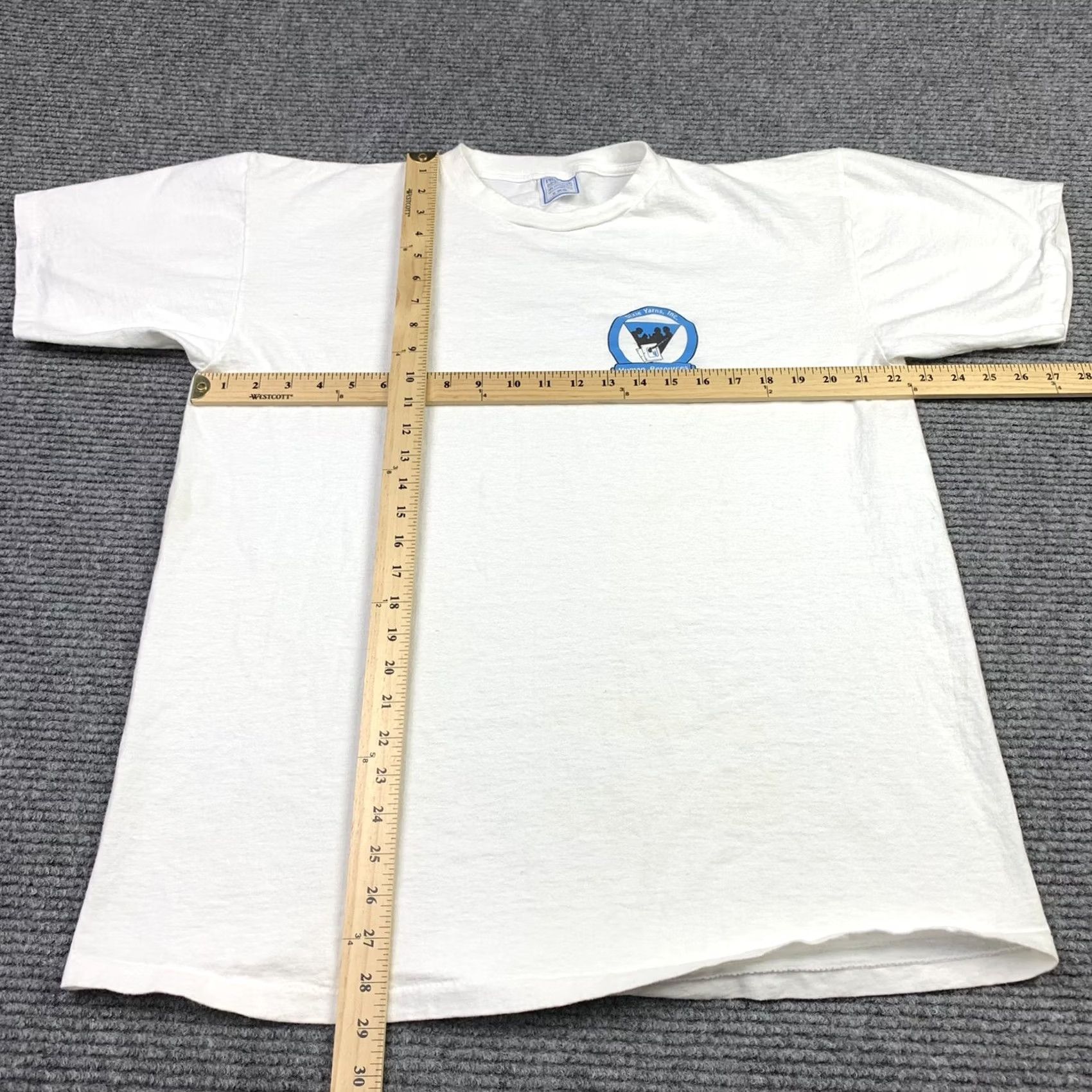 Vintage VINTAGE Human Resources T-Shirt XL White 100% Cotton Graphic Tee 90s Size US XL / EU 56 / 4 - 4 Thumbnail