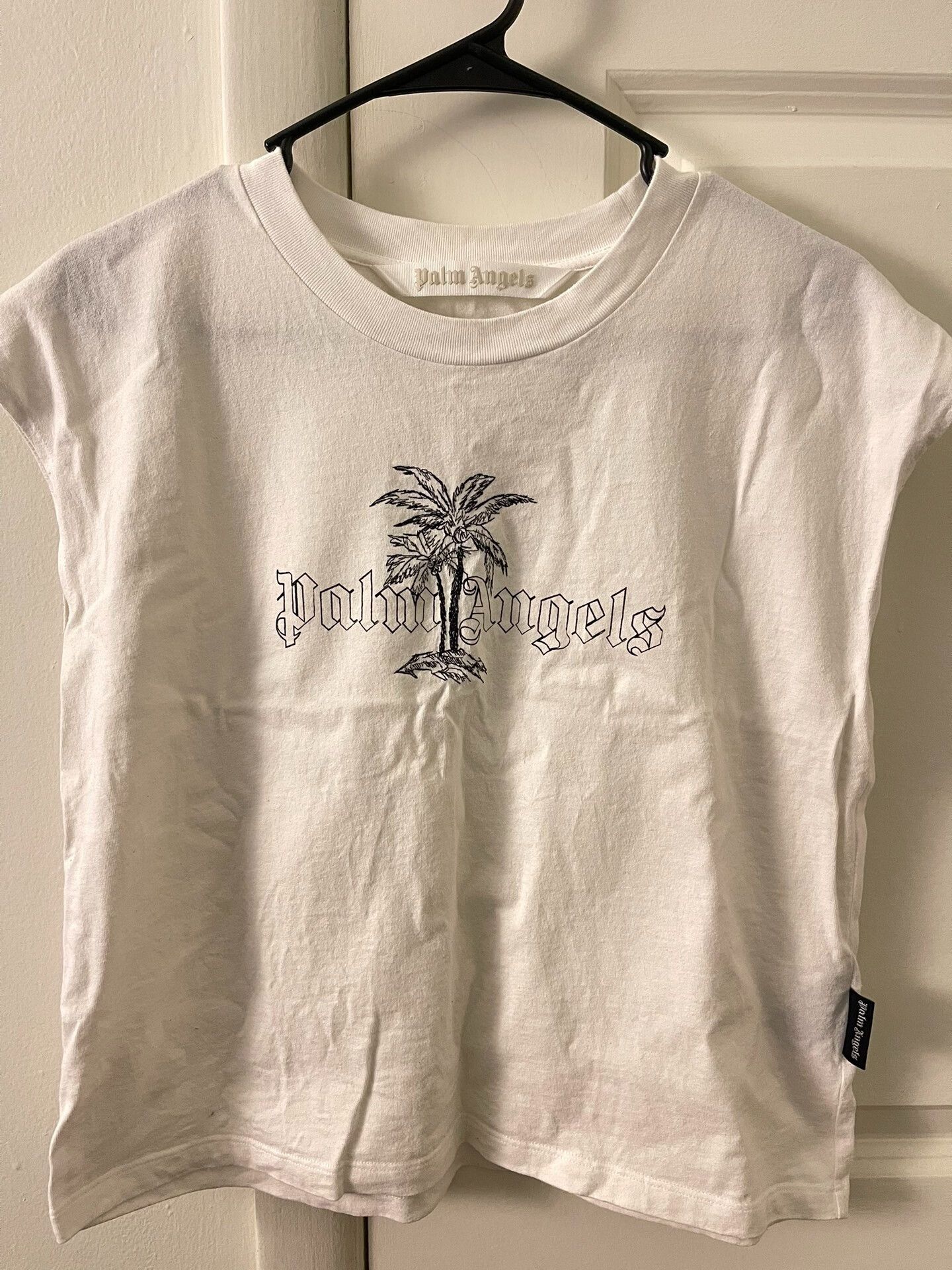 Palm Angels Palm Angels Sleeveless T-Shirt in White Size US XS / EU 42 / 0 - 1 Thumbnail
