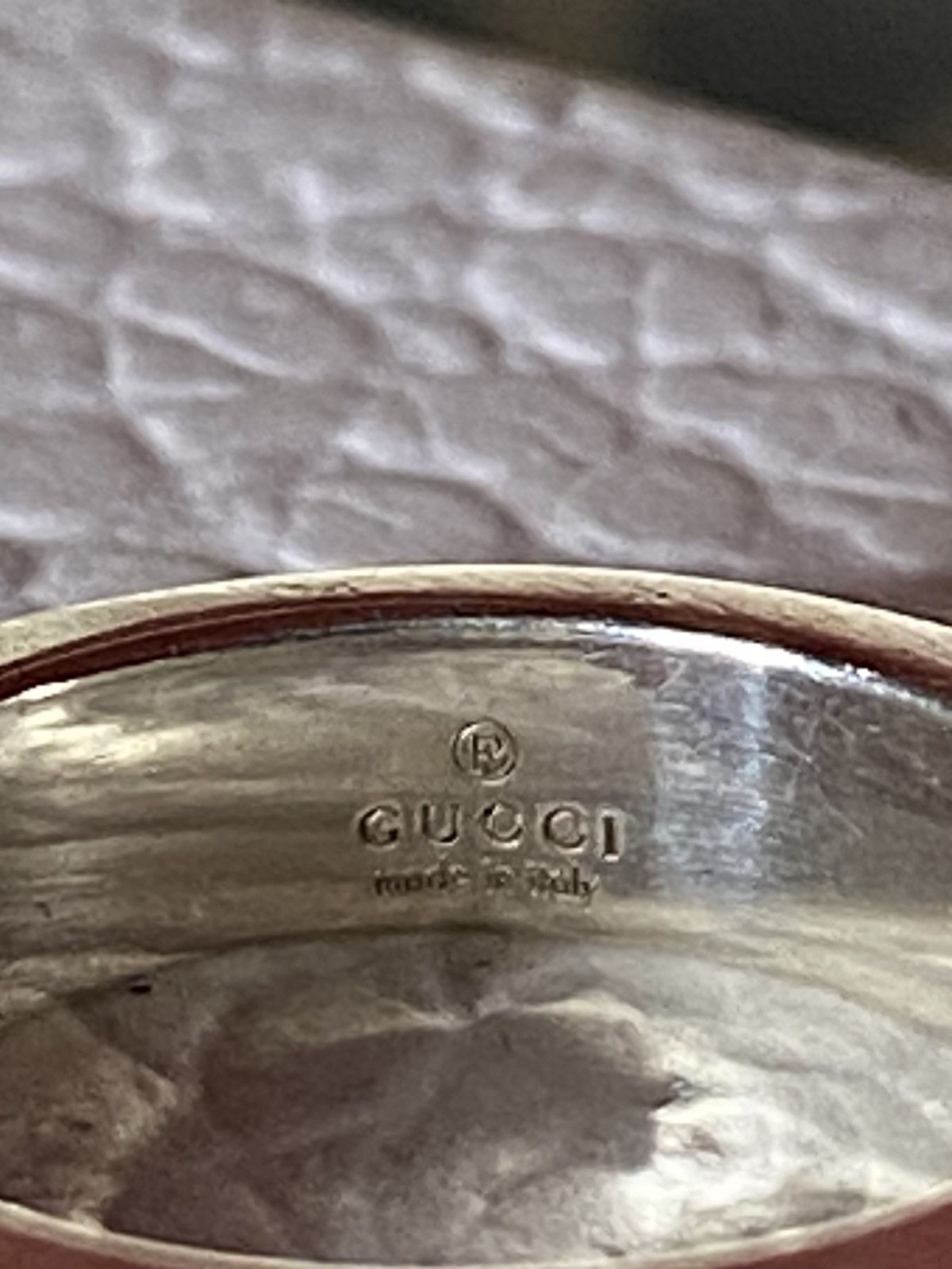 Gucci Gucci GG Silver Ring Sterling Silver Preowned Size 4.5 Size ONE SIZE - 2 Thumbnail