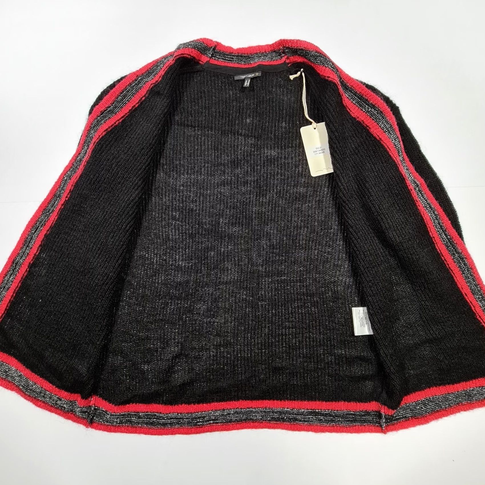 Vintage Teddy Smith Cardigan Womens Black Small Long Sleeve Mohair Knit Open Front Logo Casual Knitwear Gift idea 90s City Holiday Womens Size S / US 4 / IT 40 - 5 Thumbnail
