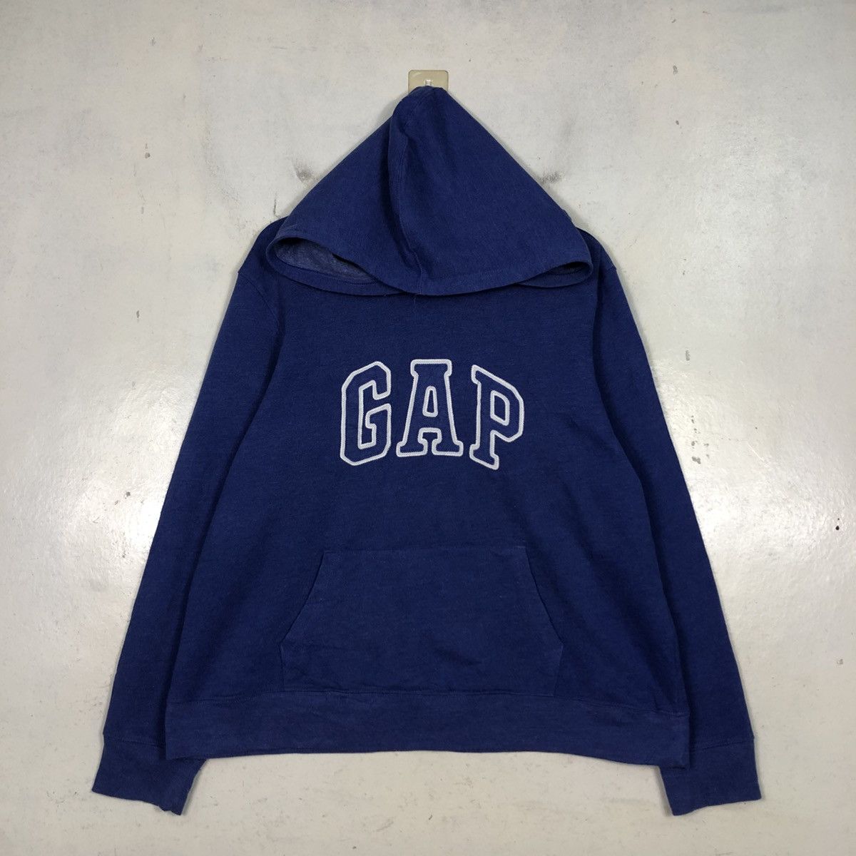 📌Vintage Hoodie Pull Over Sweater Gap Spell Out Big Logo