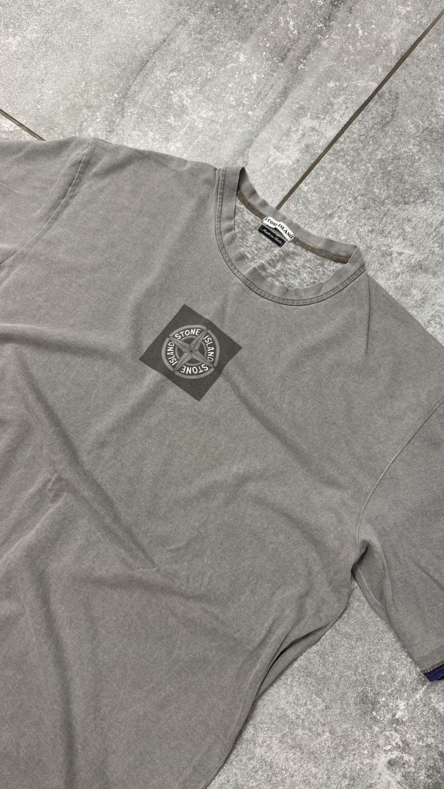 Stone Island Vintage Stone Island tee 90s Silver Size US XL / EU 56 / 4 - 3 Thumbnail