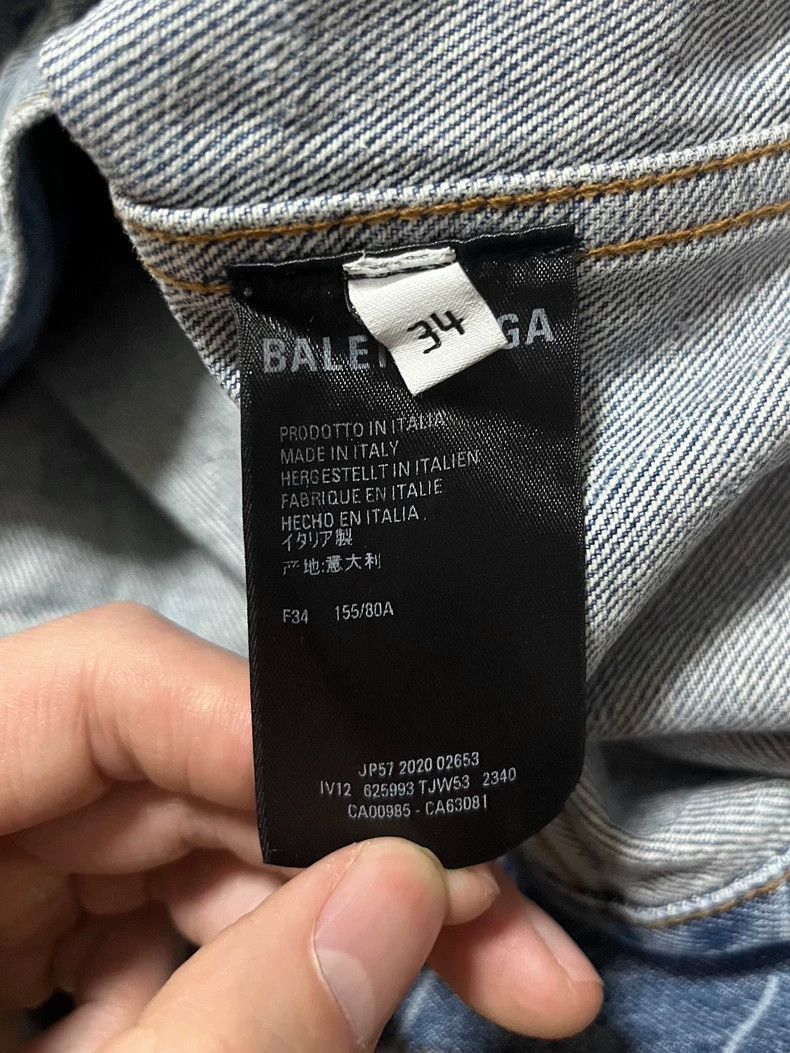 Balenciaga Balenciaga Logo Printed Denim Jacket-2506 Size US M / EU 48-50 / 2 - 4 Thumbnail