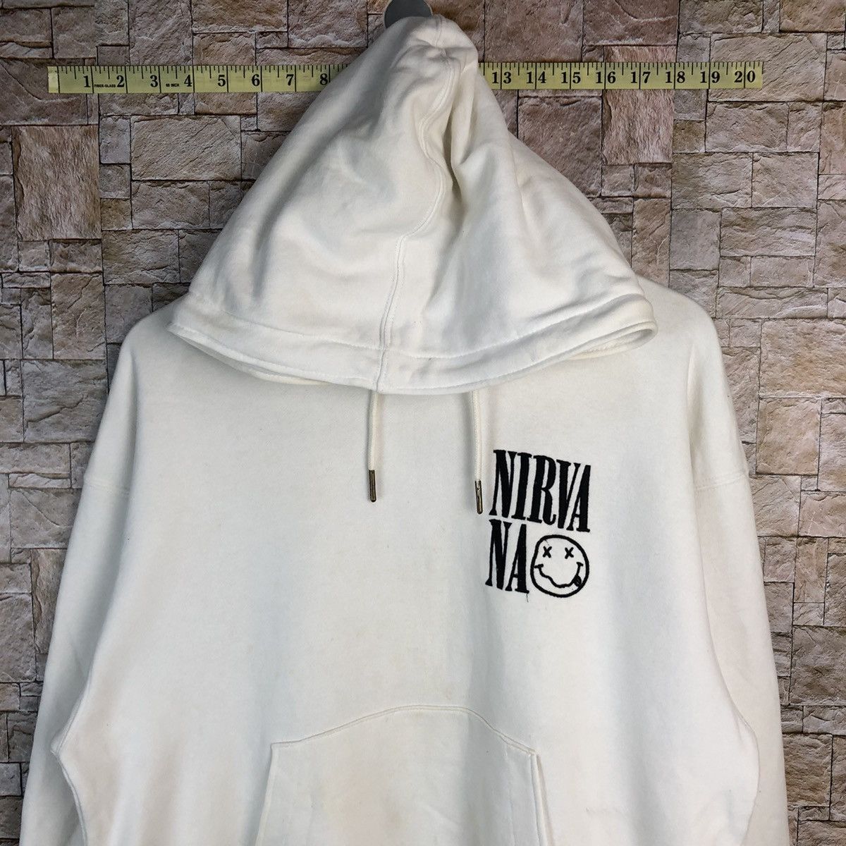 Nirvana Gu X Nirvana White Hoodie sweatshirt #A555 Size US M / EU 48-50 / 2 - 5 Thumbnail