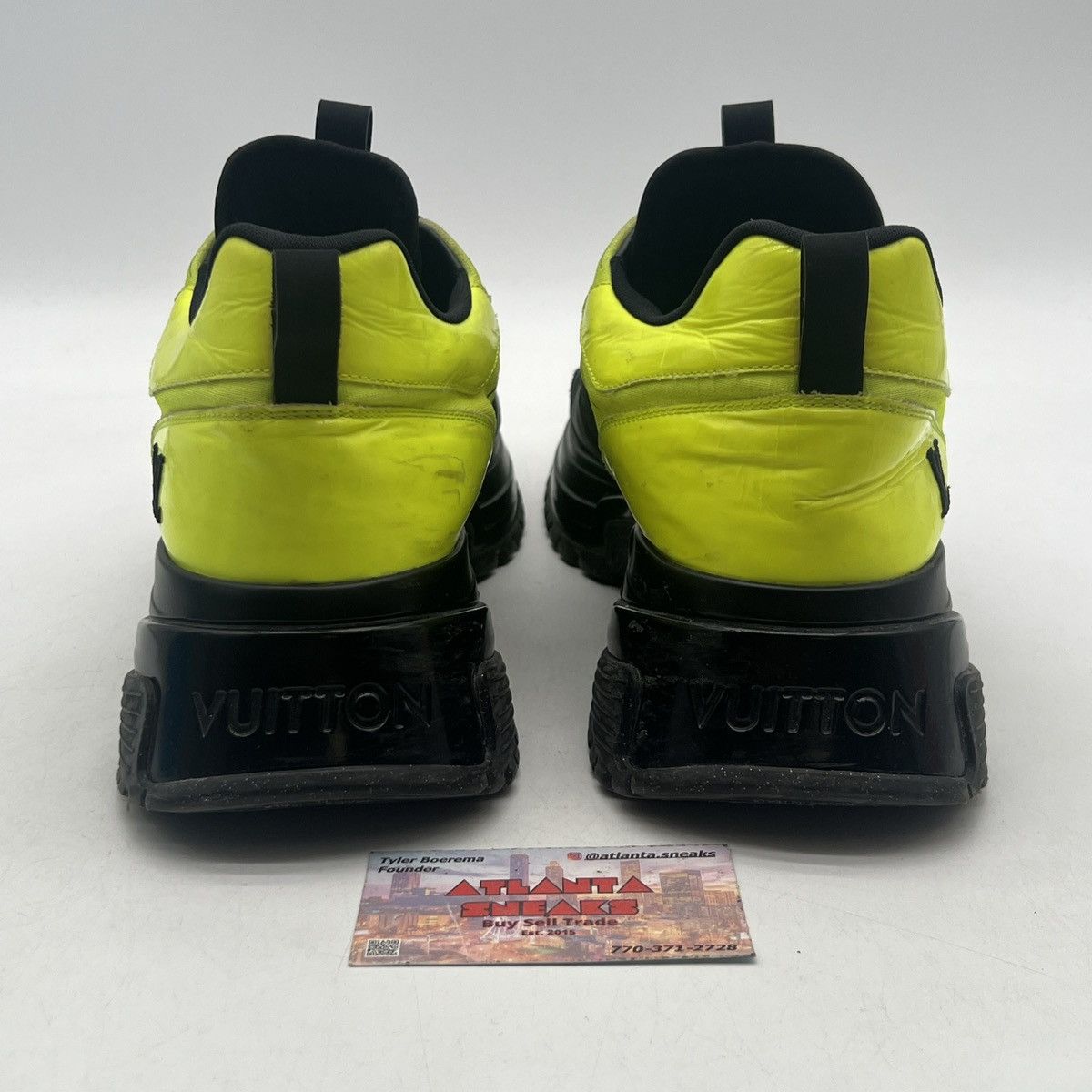 Louis Vuitton Louis Vuitton Run Away Pulse Black Neon Yellow Size US 8.5 / EU 41-42 - 3 Thumbnail