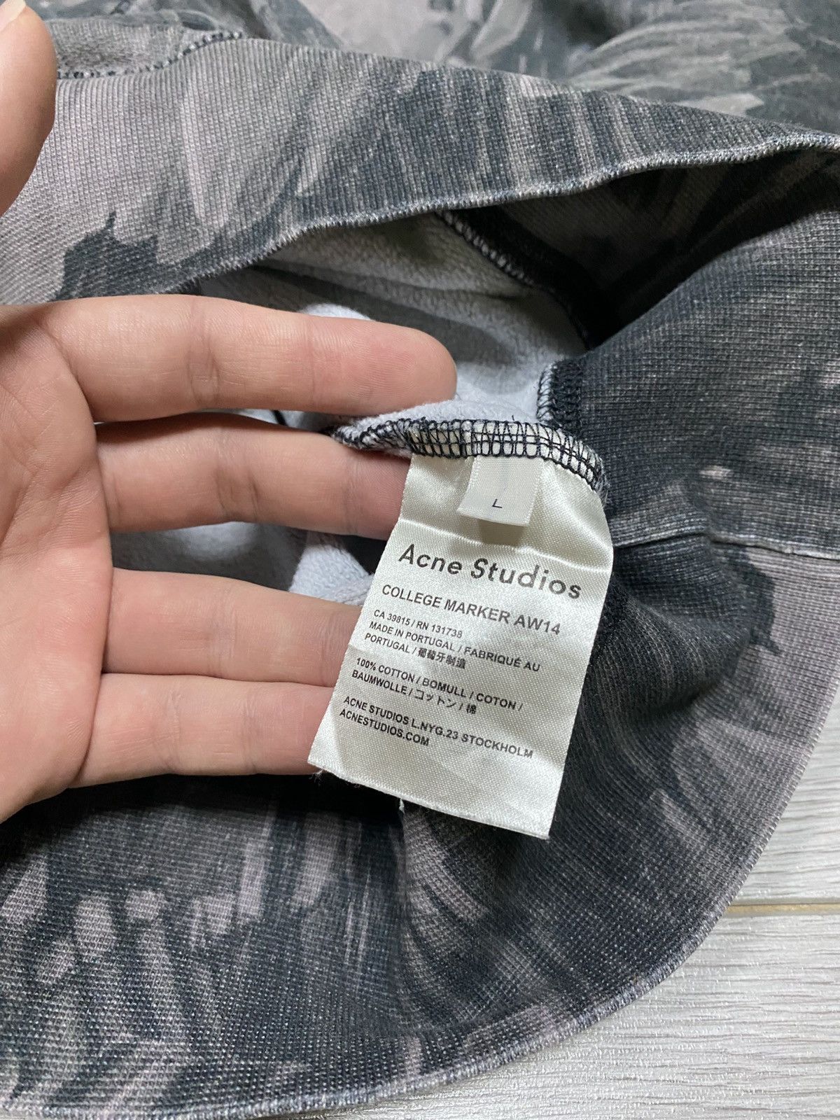 Acne Studios Acne Studios College Marker AW14 Sweatshirt Size US L / EU 52-54 / 3 - 6 Thumbnail