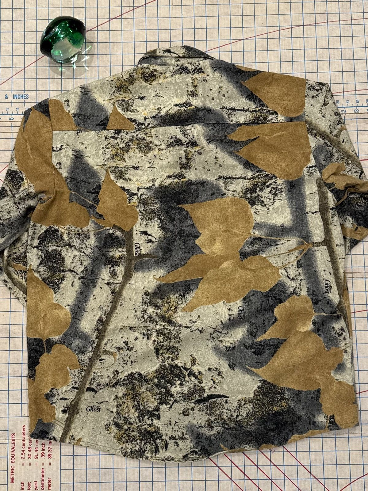 Vintage Vintage Ghost Camo Button Up Shirt Brown Leaf Size Large Size US L / EU 52-54 / 3 - 10 Thumbnail