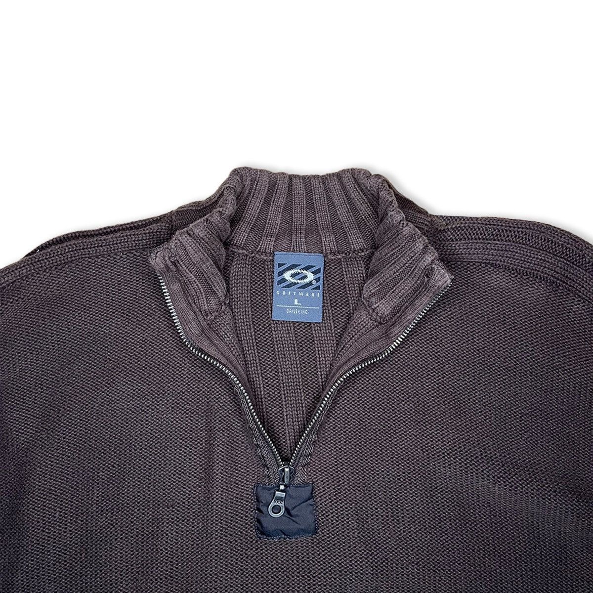Oakley 2000’s Oakley Software Ribbed Knit 1/4 Zip Size US M / EU 48-50 / 2 - 5 Thumbnail