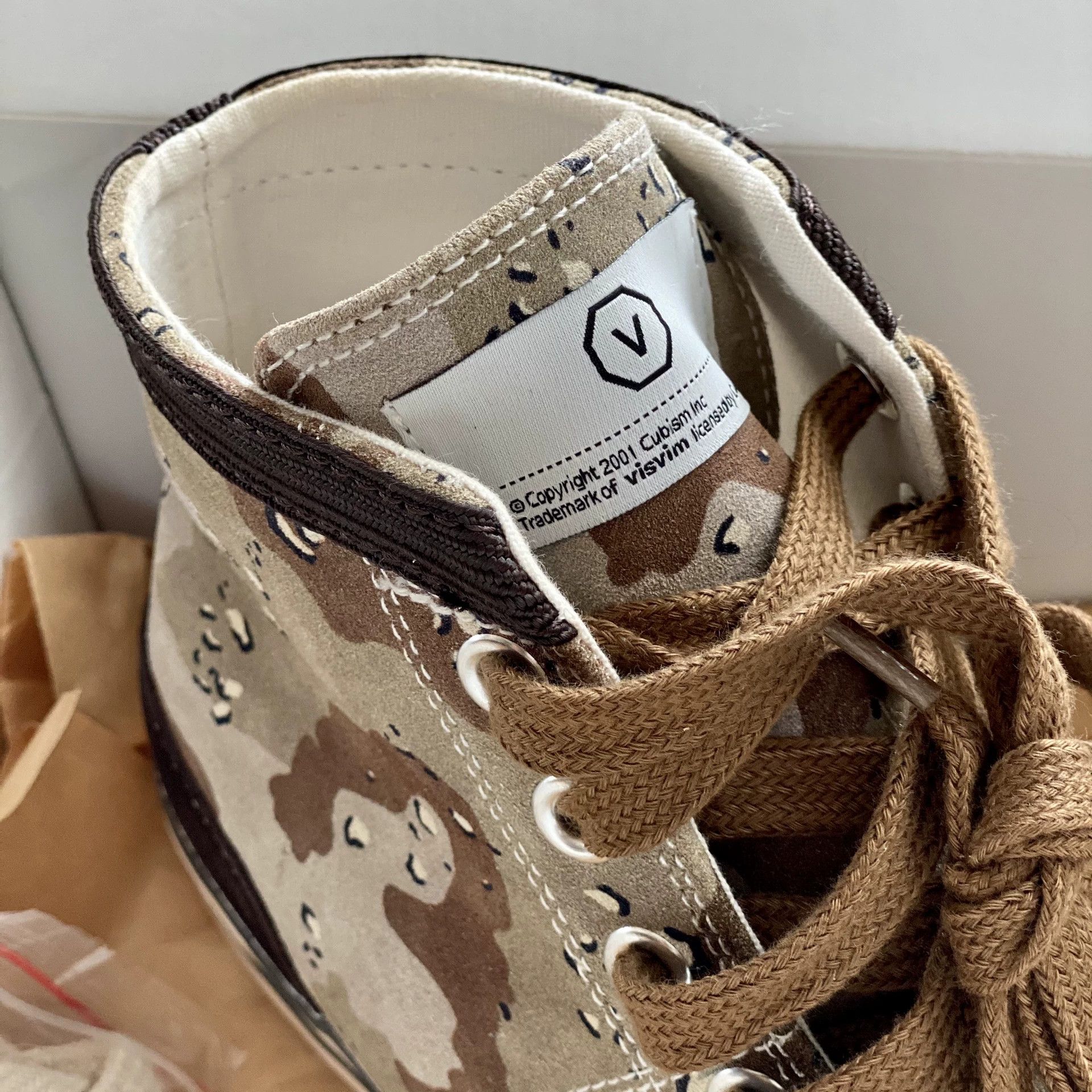 visvim kiefer-hi dmp sneakers in new condition
