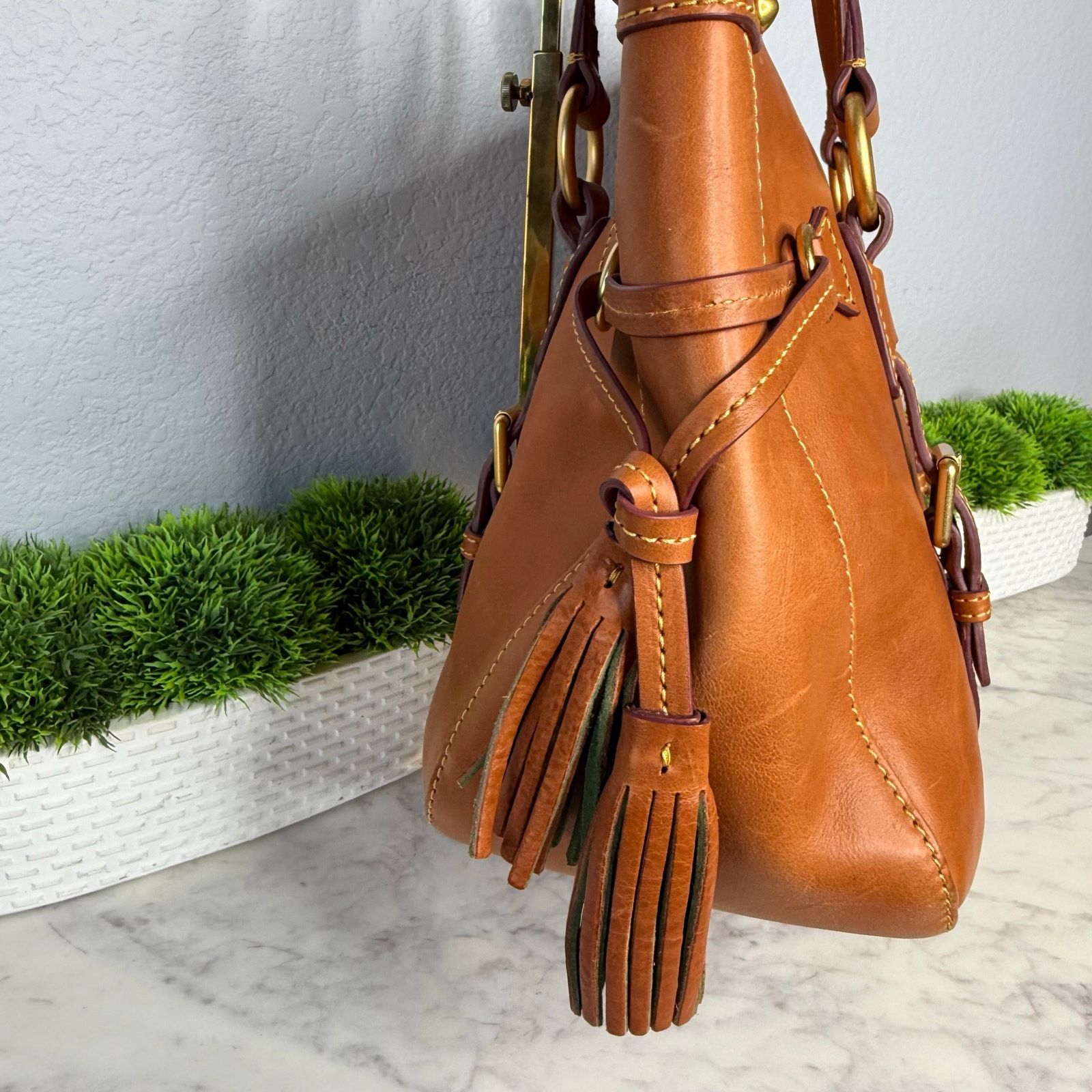 Dooney & Bourke Dooney and Bourke Florentine Double Strap Tassel Satchel Size ONE SIZE - 5 Thumbnail
