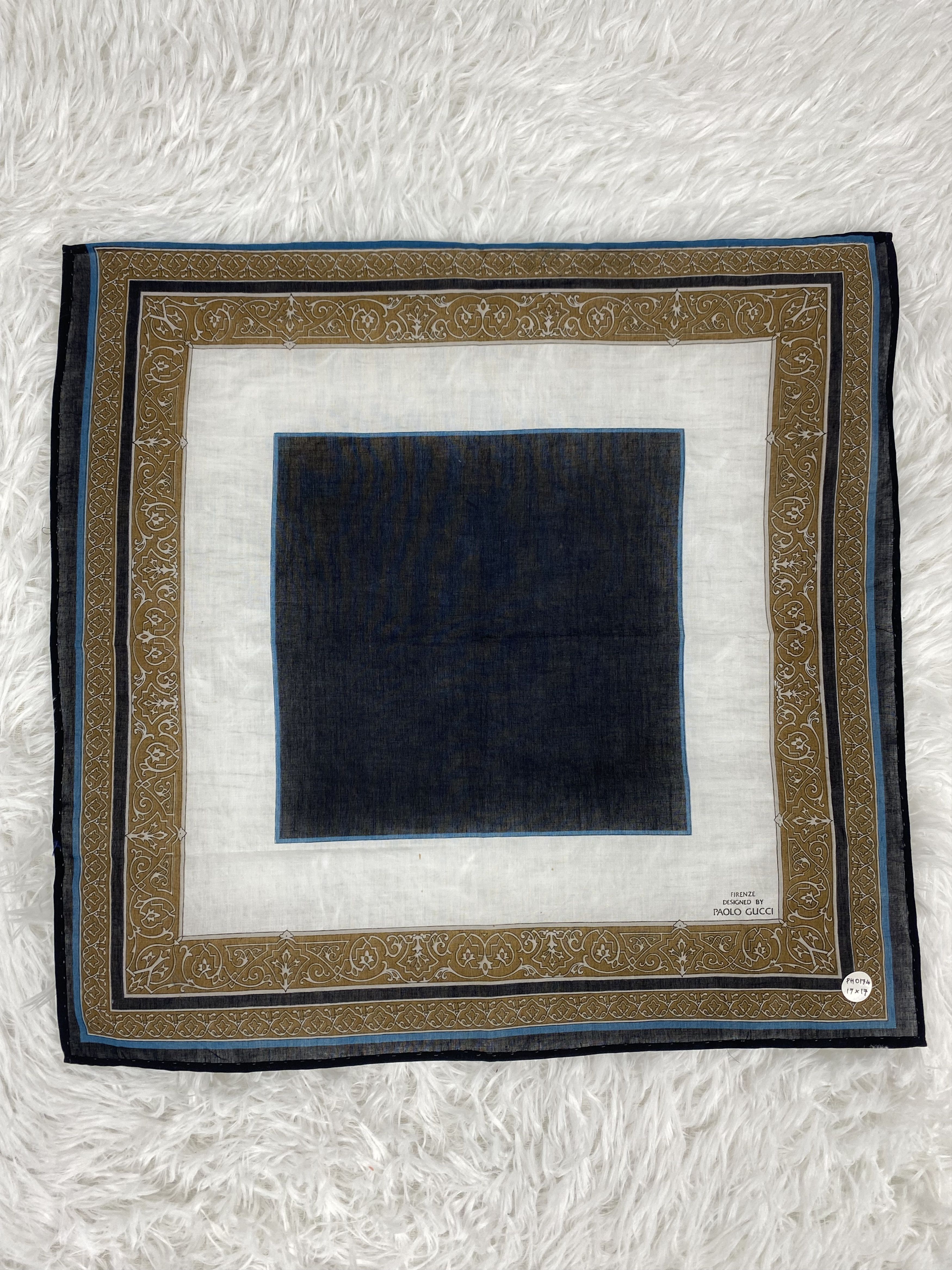 Paolo Gucci × Vintage Vintage Paolo Gucci Handkerchief Neckerchief PH0174 Size ONE SIZE - 3 Thumbnail