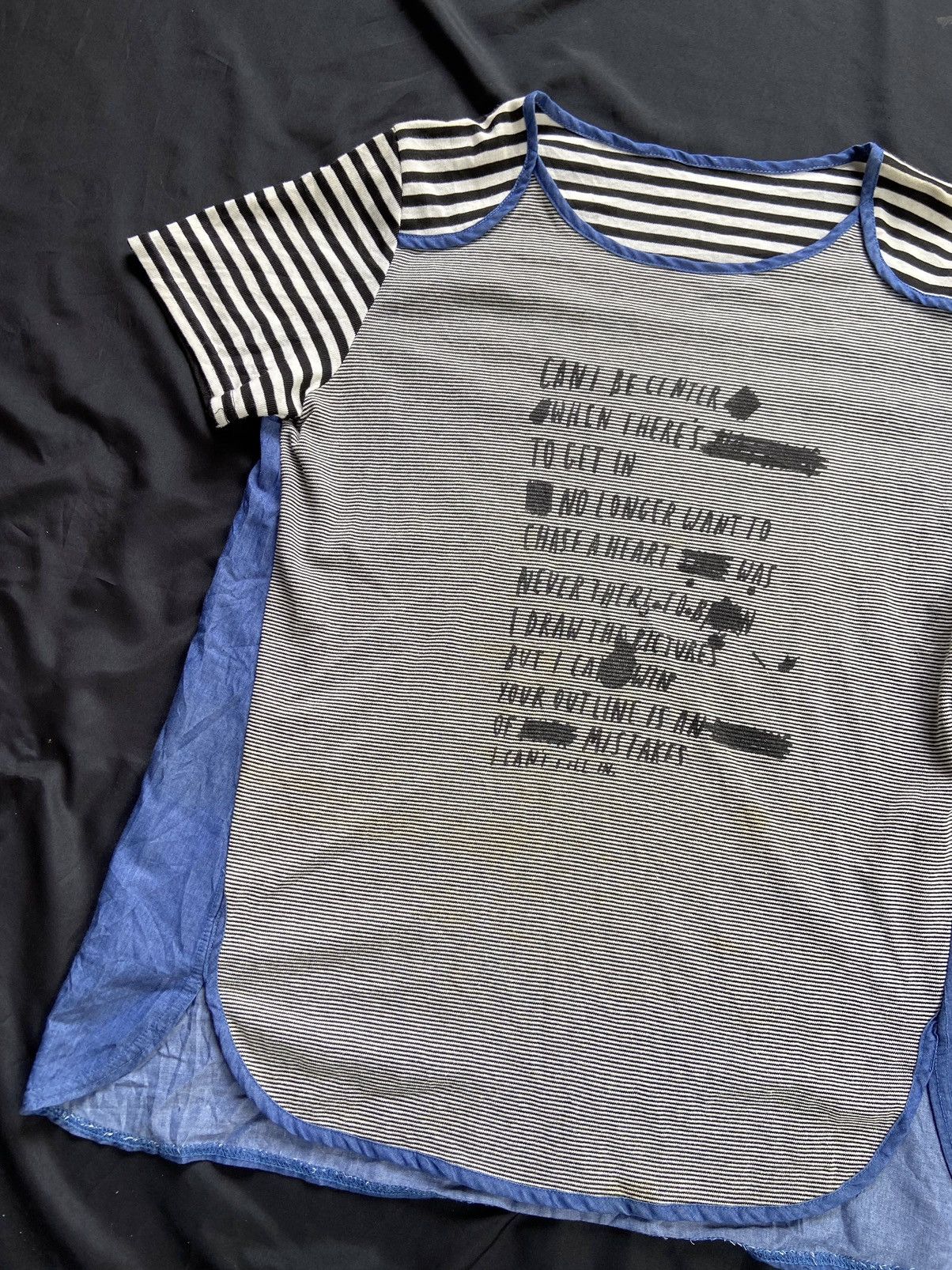 If Six Was Nine JAPANESE QUOTES HEARTS DOUBLE LAYER TEE Size US M / EU 48-50 / 2 - 3 Thumbnail