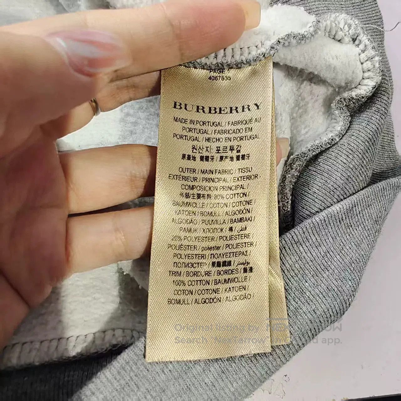 Burberry burberry xs gray oversized hoodie. Size US XS / EU 42 / 0 - 6 Thumbnail