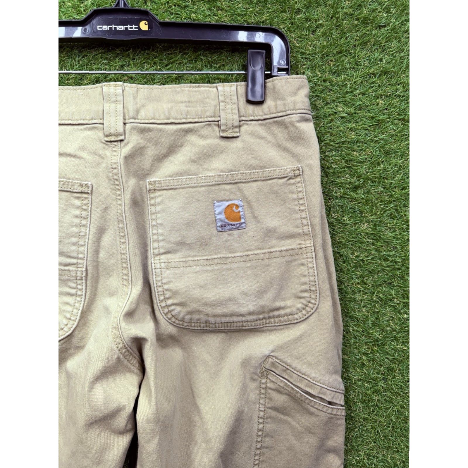 Carhartt VINTAGE Carhartt Pants Mens 32x30 Relaxed Fit Khaki Cotton Duck Workwear 102291 253 Size US 32 / EU 48 - 7 Thumbnail