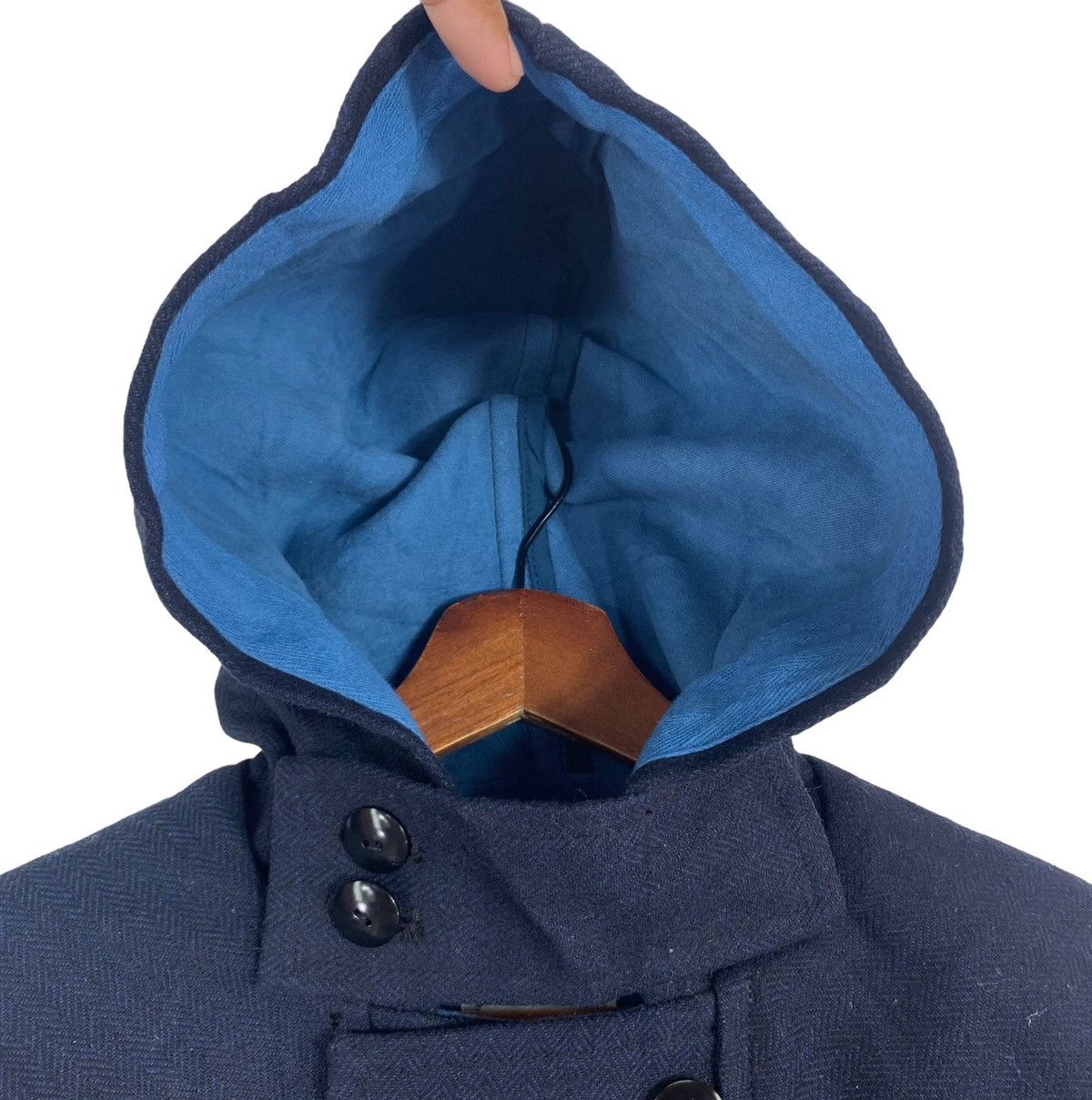 Japanese Brand × Vintage VINTAGE RNA DUFFLE COAT HOODIE JACKET Size US M / EU 48-50 / 2 - 7 Thumbnail