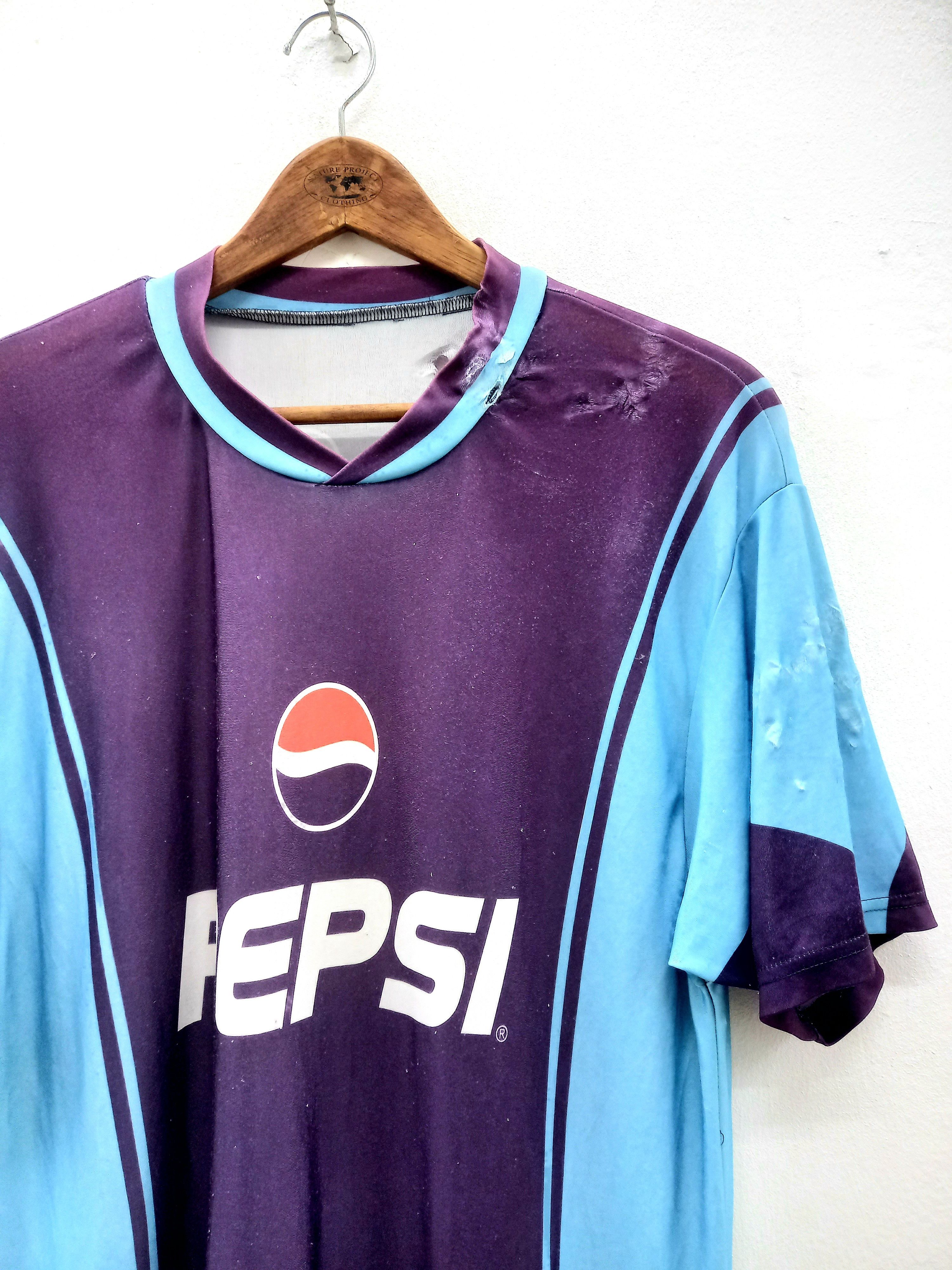 Pepsi David Beckham 2000s Pepsi Jersey ( DISTRESSED ) Size US L / EU 52-54 / 3 - 3 Thumbnail