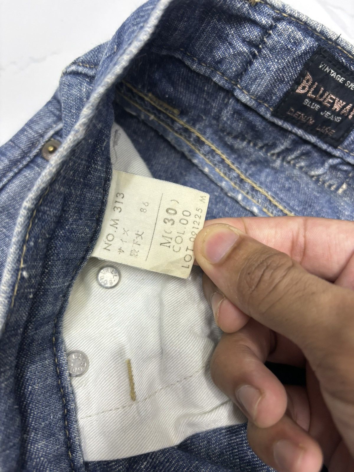 Japanese Brand VINTAGE BLUEWAY JAPAN DENIM LINE JEANS Size US 29 - 11 Thumbnail