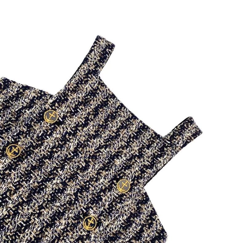 Louis Vuitton Louis Vuitton Sheepwool logo tweed sleeveless dress Size XS / US 0-2 / IT 36-38 - 3 Thumbnail