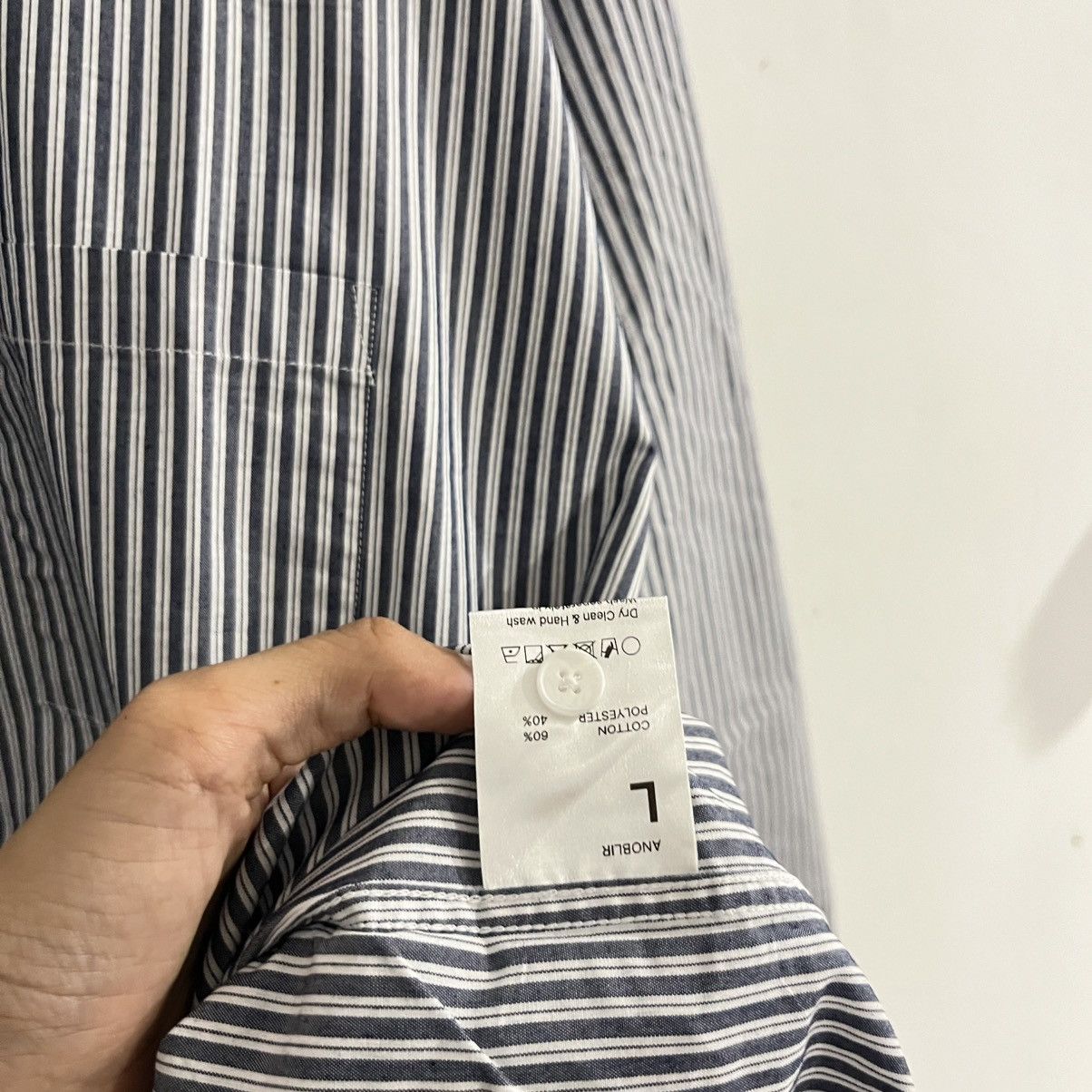 Japanese Brand Anoblir - Striped Longsleeve Shirt Size US L / EU 52-54 / 3 - 5 Thumbnail