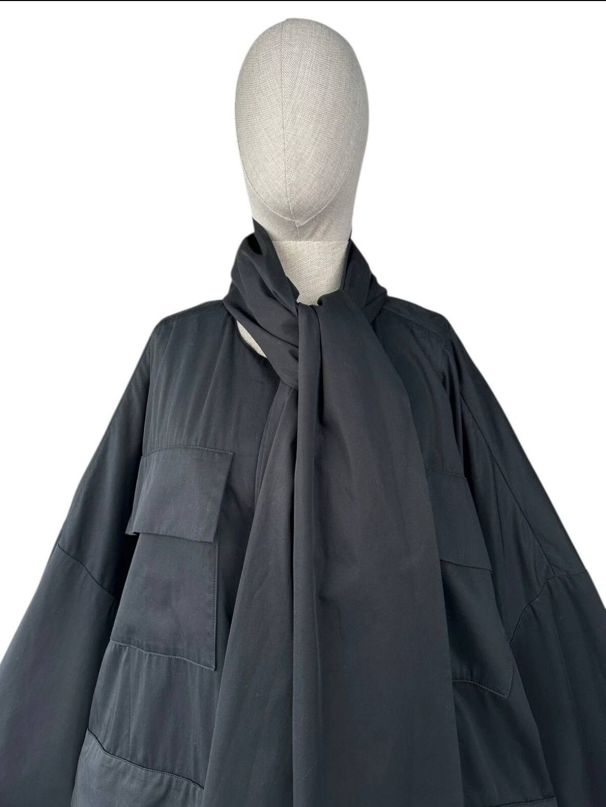Other CHRISTA DE CAROUGE Avant Garde Black Oversized Coat Jacket Size ONE SIZE - 7 Thumbnail