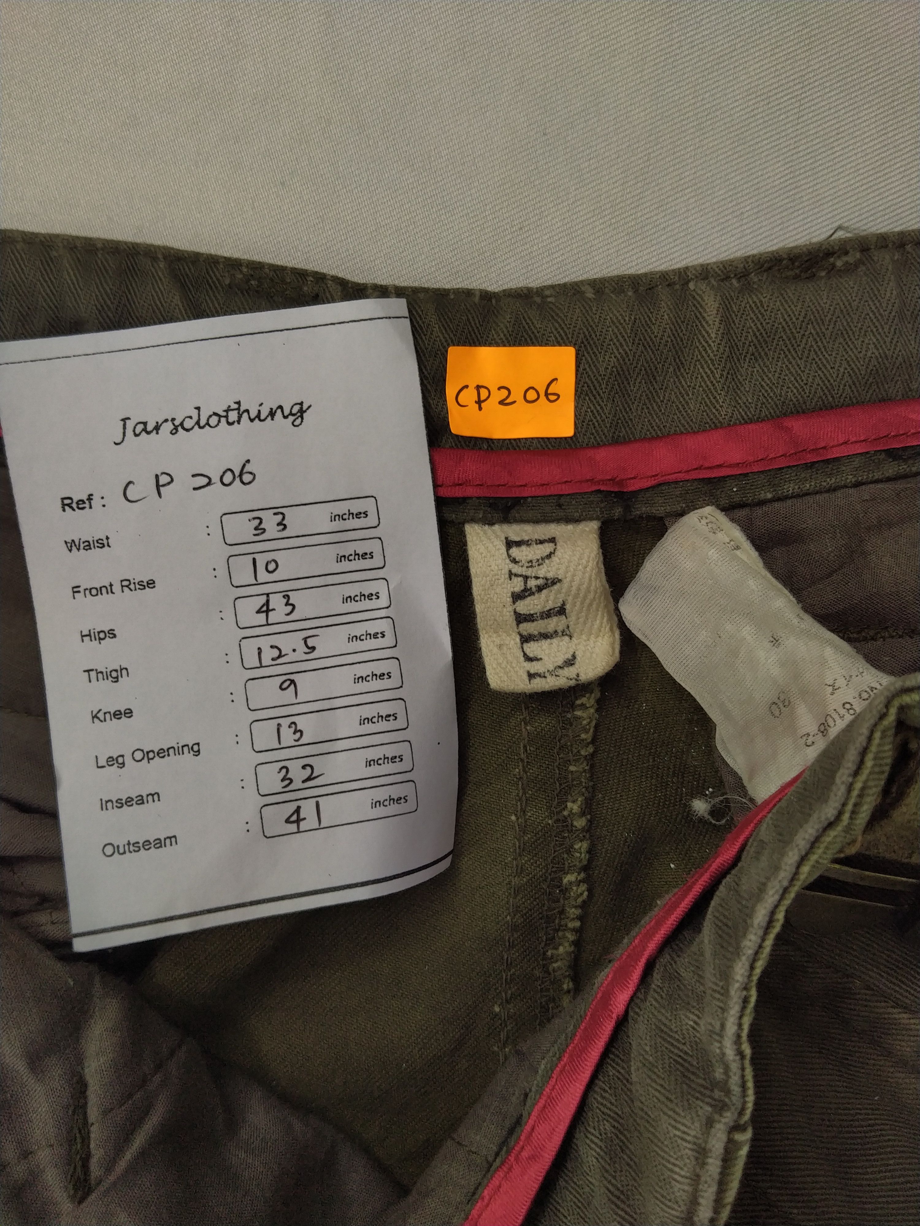 Japanese Brand Daily News Cargo Multi Pocket Pants 33x32 -CP206 Size US 33 - 6 Thumbnail