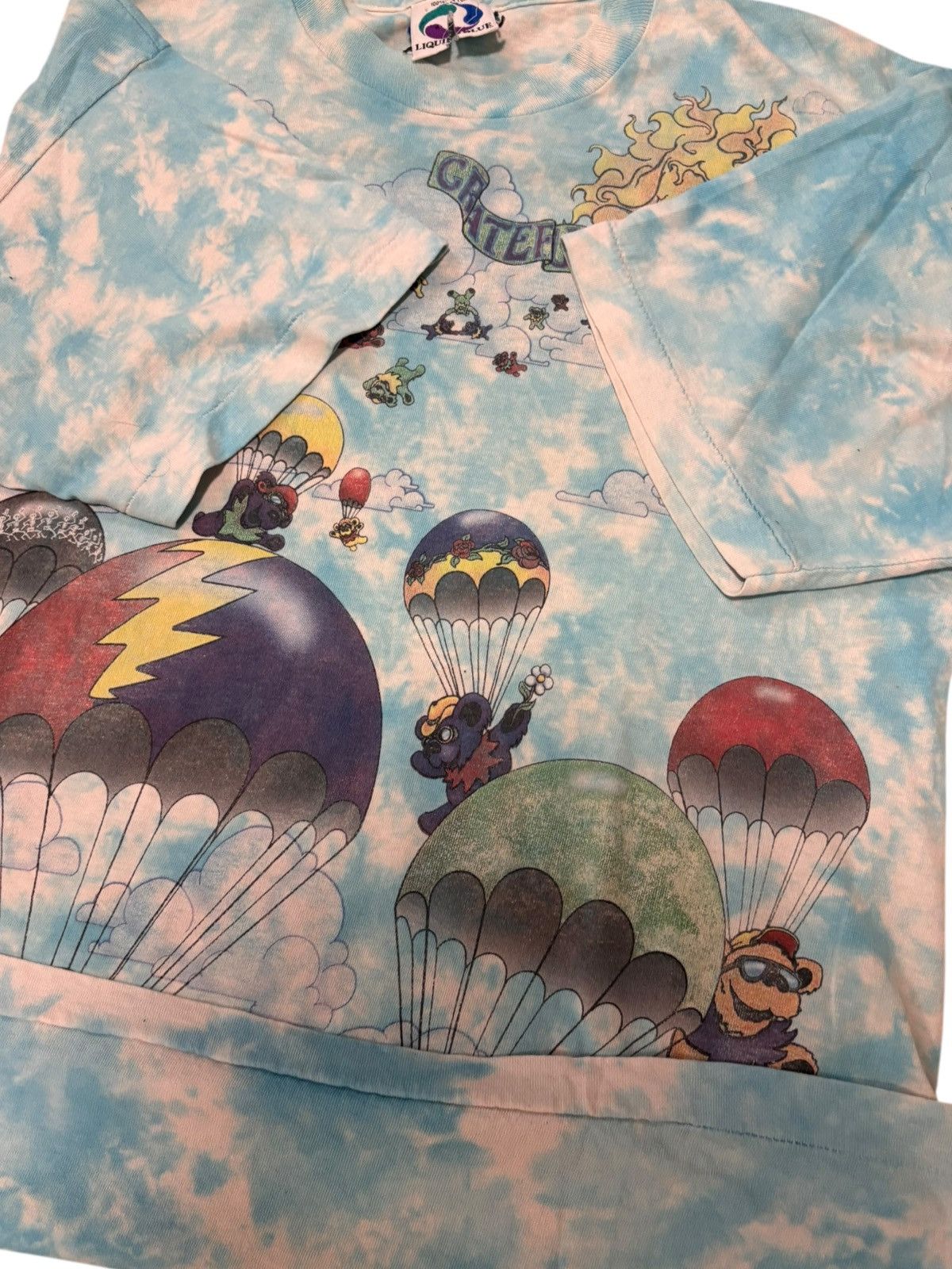 Grateful Dead × Liquid Blue Vintage 1993 Grateful Dead T Shirt SZ L Skydiving Bears AOP Size US L / EU 52-54 / 3 - 9 Thumbnail