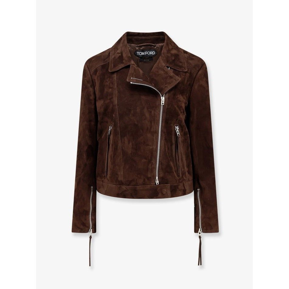 Tom Ford Tom Ford Brown Suede Jacket New & Authentic (Women's size:IT Size M / US 6-8 / IT 42-44 - 1 Thumbnail