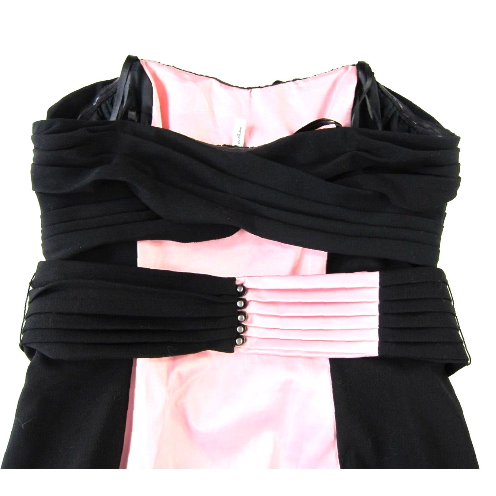 BCBGeneration BCBGeneration Black Pink Strapless Pocket Sheath Prom Party Formal Mini Dress 10 Size L / US 10 / IT 46 - 5 Thumbnail