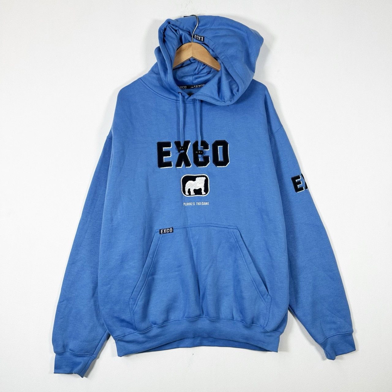 Vintage 00s Y2K Deadstock EXCO Big Patch Hoodie