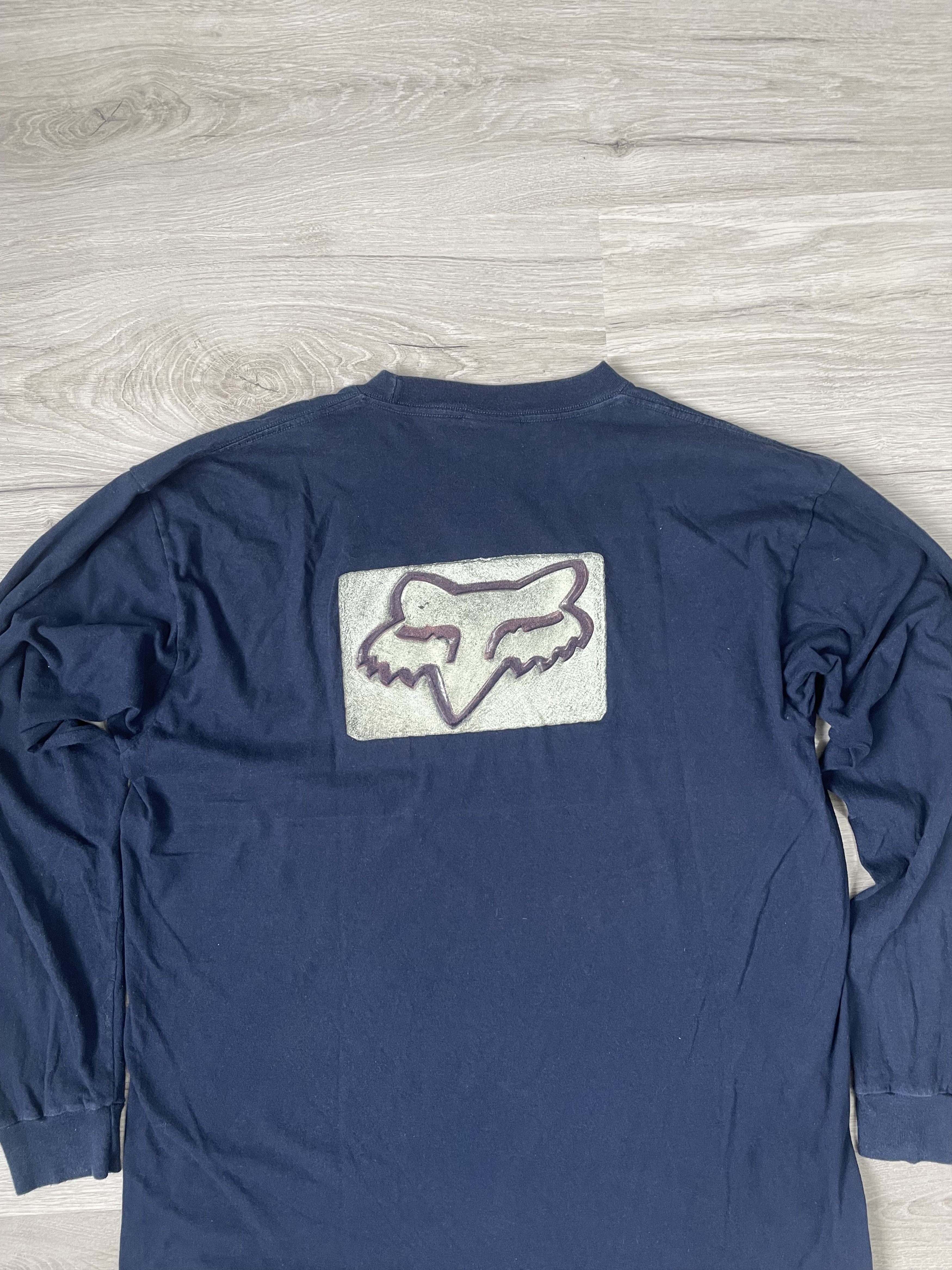 Fox Racing × Vintage MENS LONG SLEEVE FOX RACING JERSEY Size US XL / EU 56 / 4 - 10 Thumbnail