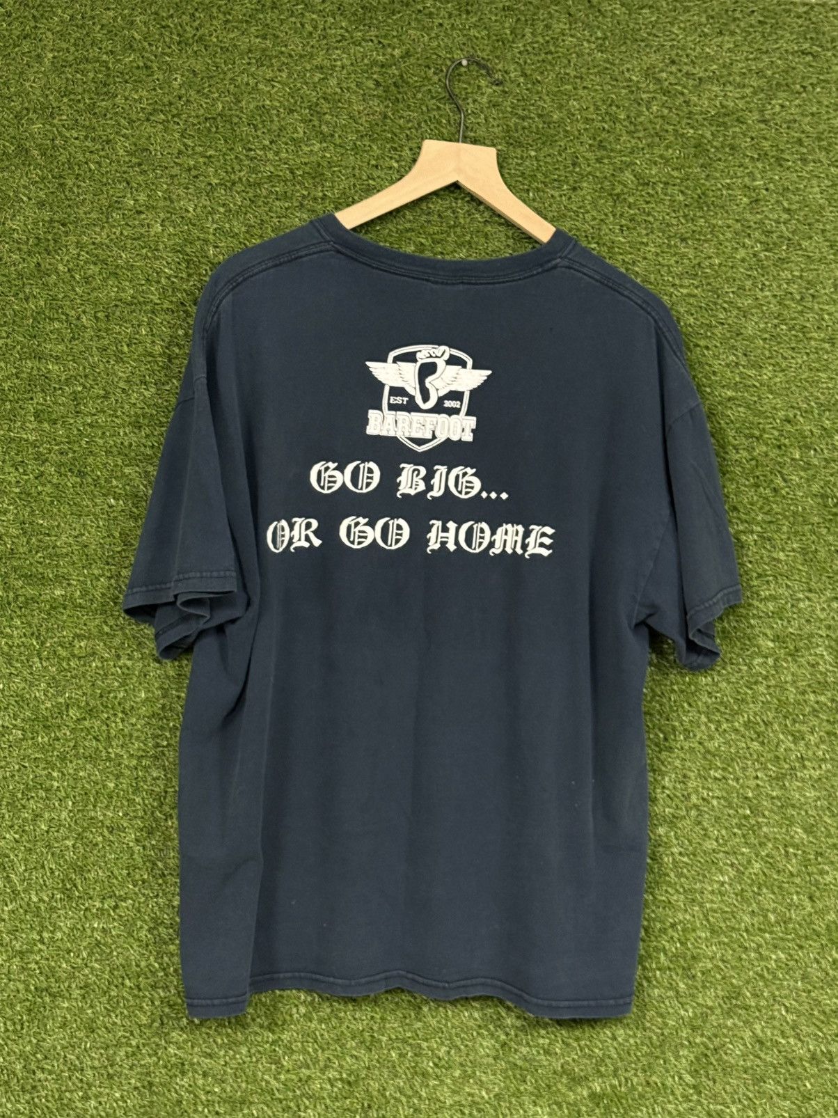 Vintage Vintage Powerlifting Weightlifting Barbell Skull Logo Tee XL Size US XL / EU 56 / 4 - 4 Thumbnail