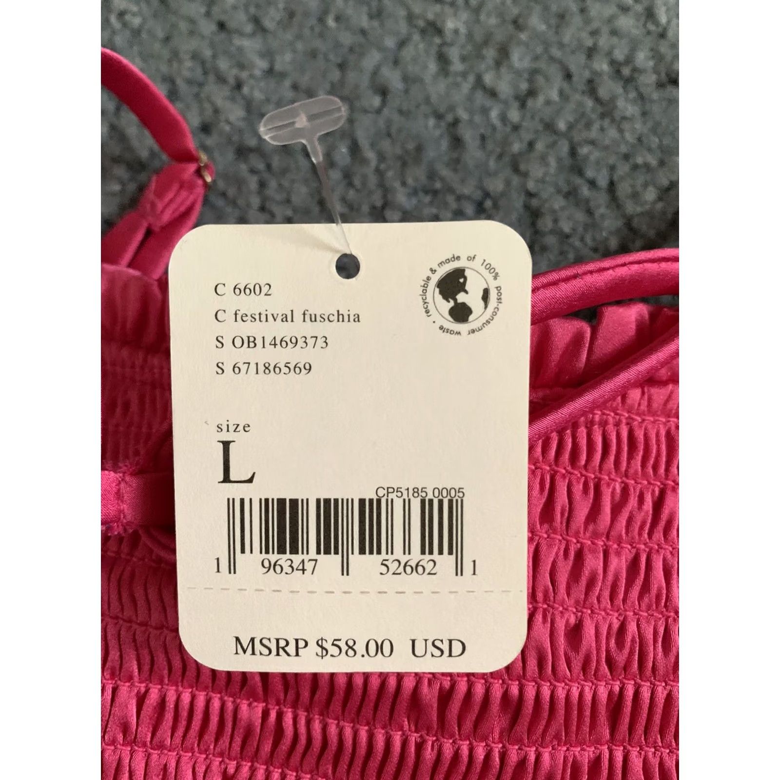 Free People Free People Right On Time Cami Tank Top Fuschia L Womens Sleeveless Cropped 100% Polyester Size L / US 10 / IT 46 - 5 Thumbnail