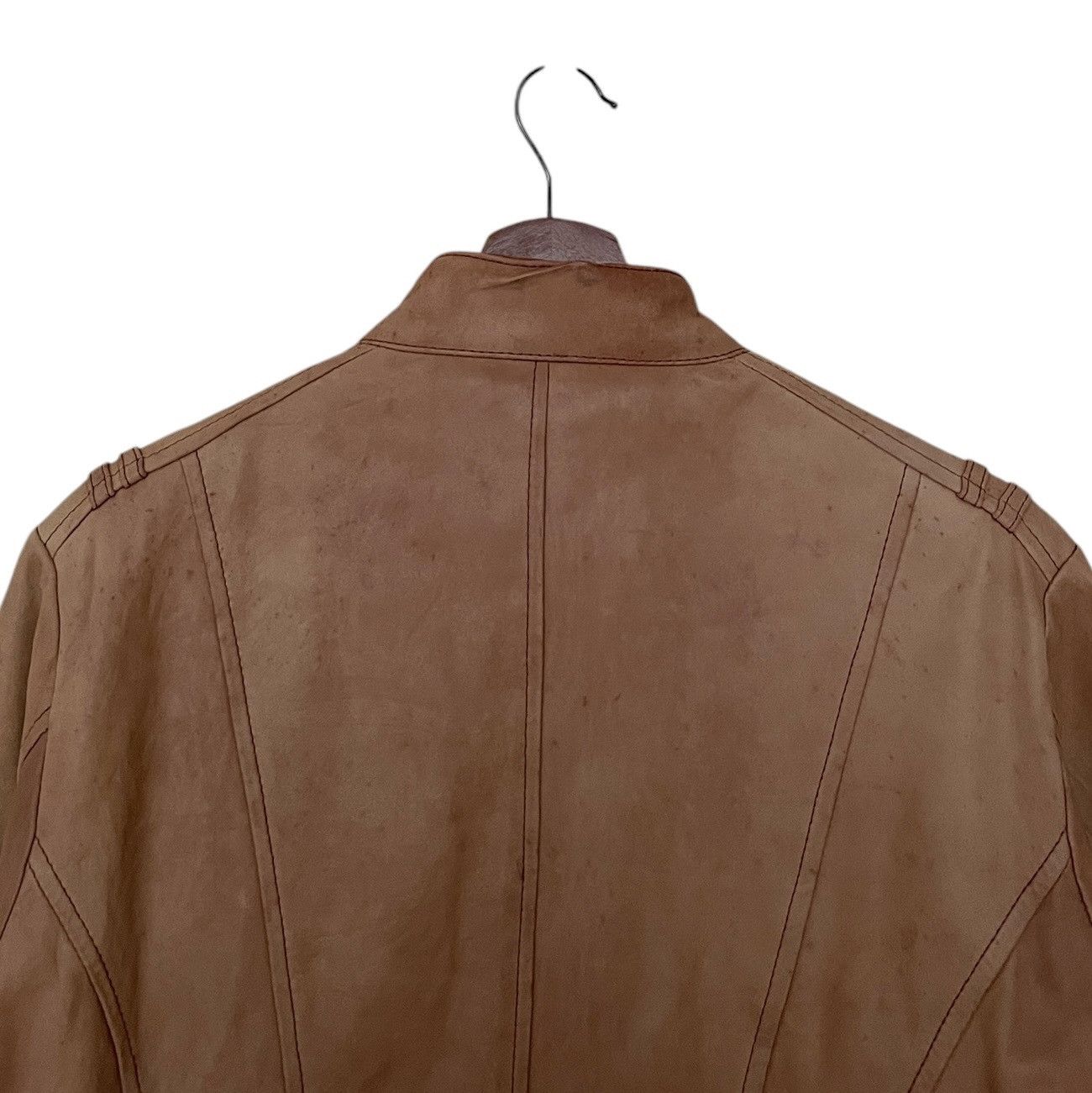 14th Addiction × Le Grande Bleu (L.G.B.) × Nicole Club Vintage Brand Monsieur Nicole Leather Jacket 1990s Size US M / EU 48-50 / 2 - 7 Thumbnail