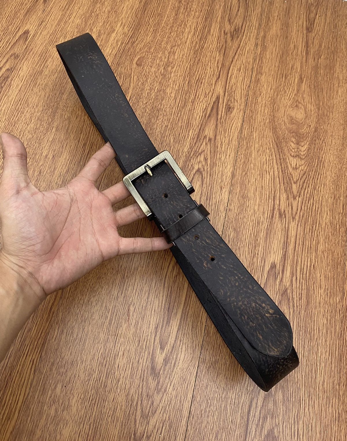 Genuine Leather × Vintage Bangbang leather belt Size ONE SIZE - 3 Thumbnail