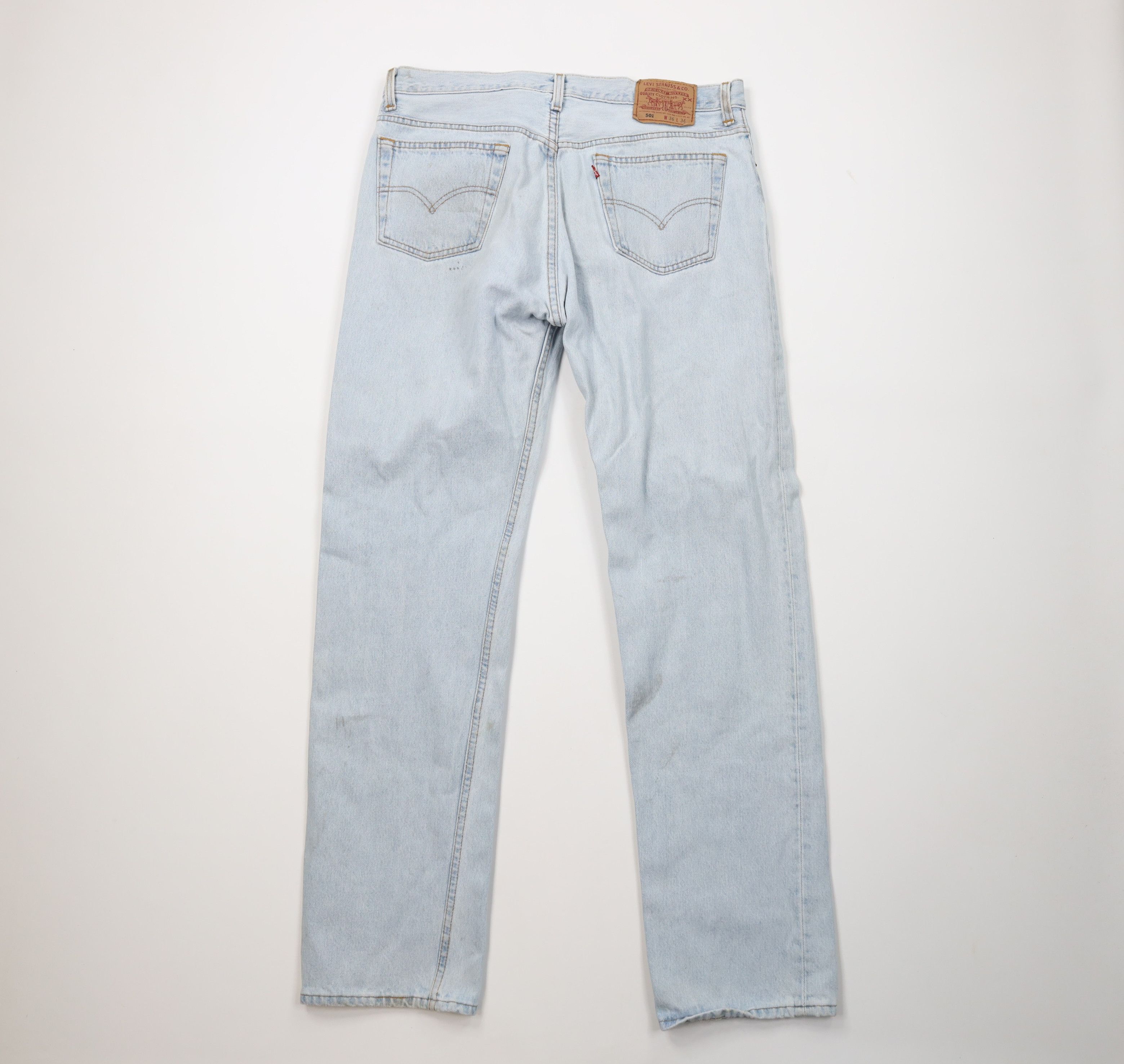 Levi's Vintage 90s Levis 501xx Button Fly Original Denim Jeans USA Size US 36 / EU 52 - 11 Thumbnail