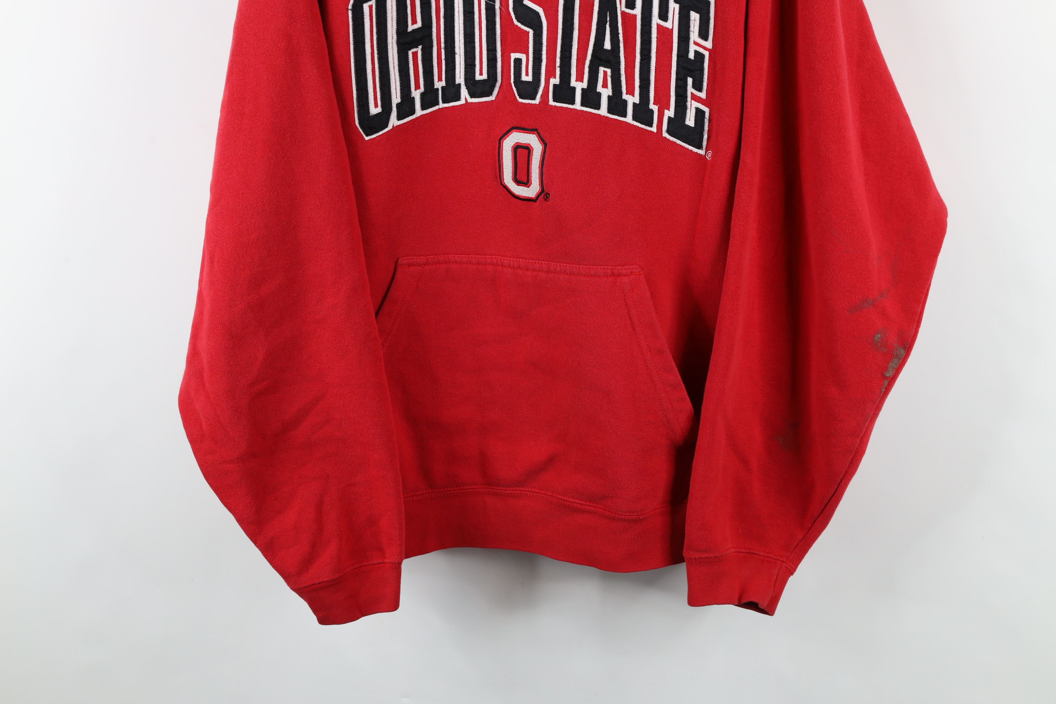 Vintage Vintage 90s Ohio State University Football Hoodie Sweatshirt Size US XL / EU 56 / 4 - 3 Thumbnail