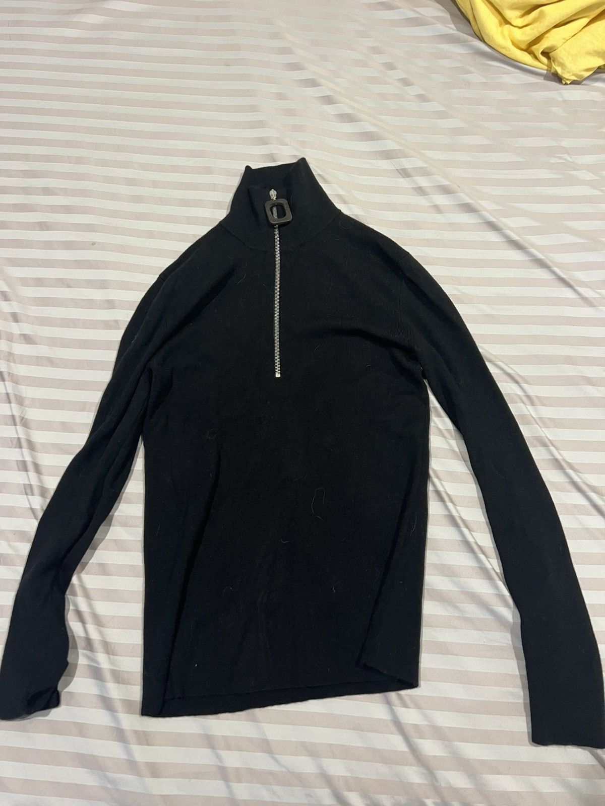 JW Anderson JWA Classic Half Zip Merino Black Size US S / EU 44-46 / 1 - 1 Thumbnail