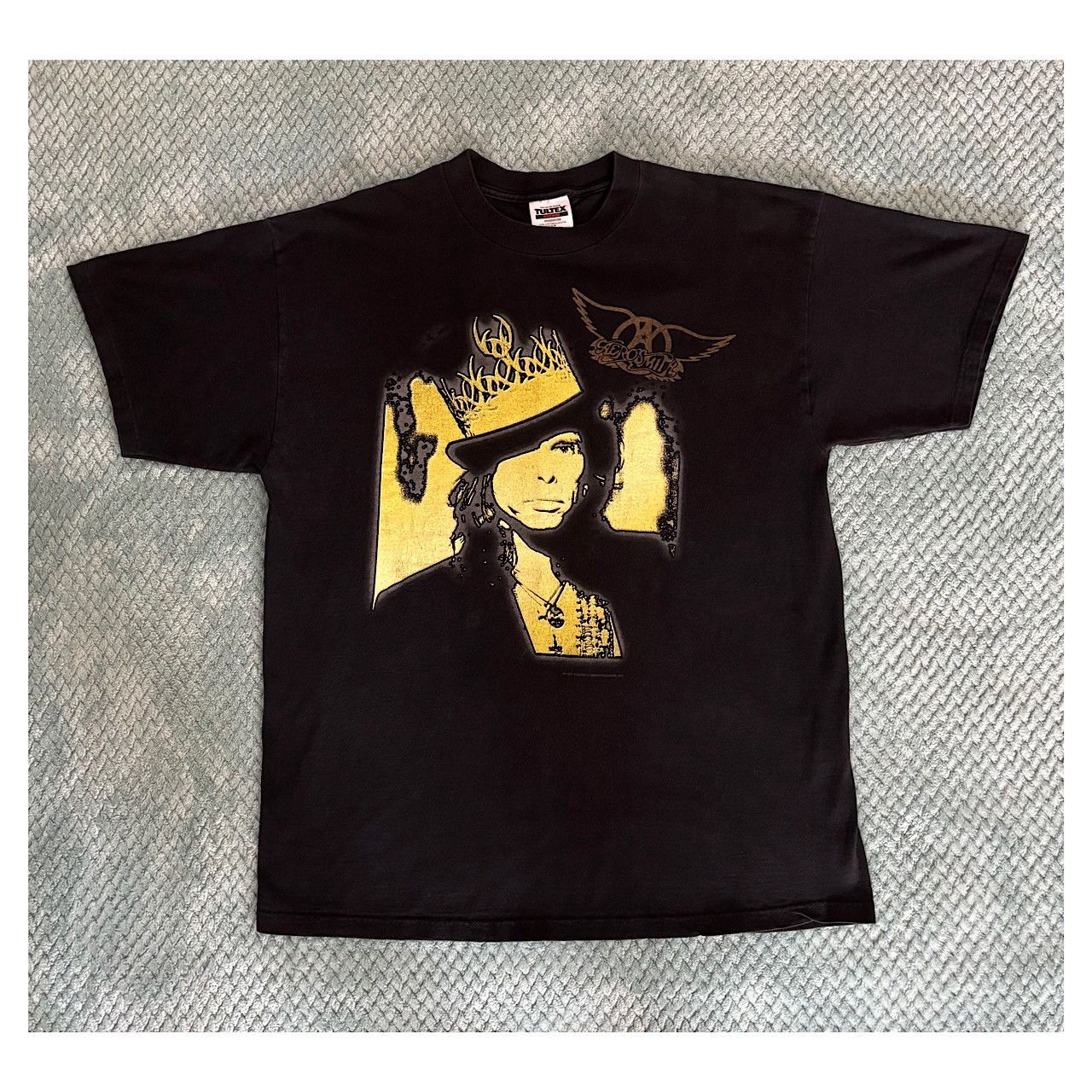 Band Tees Vintage 1997 Aerosmith Nine Lives Tour Tee Tultex XL Size US XL / EU 56 / 4 - 1 Thumbnail