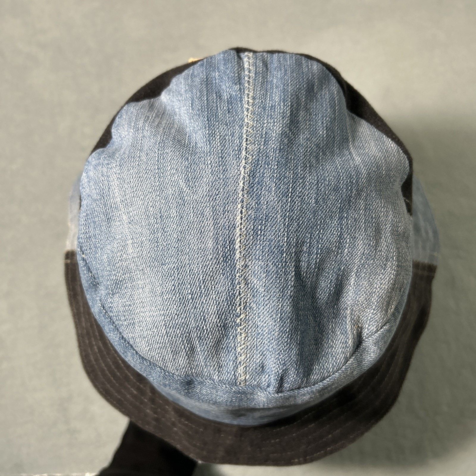Levi's Patchwork Denim Panel Bucket Hat Large Reversible Granola Size ONE SIZE - 4 Thumbnail