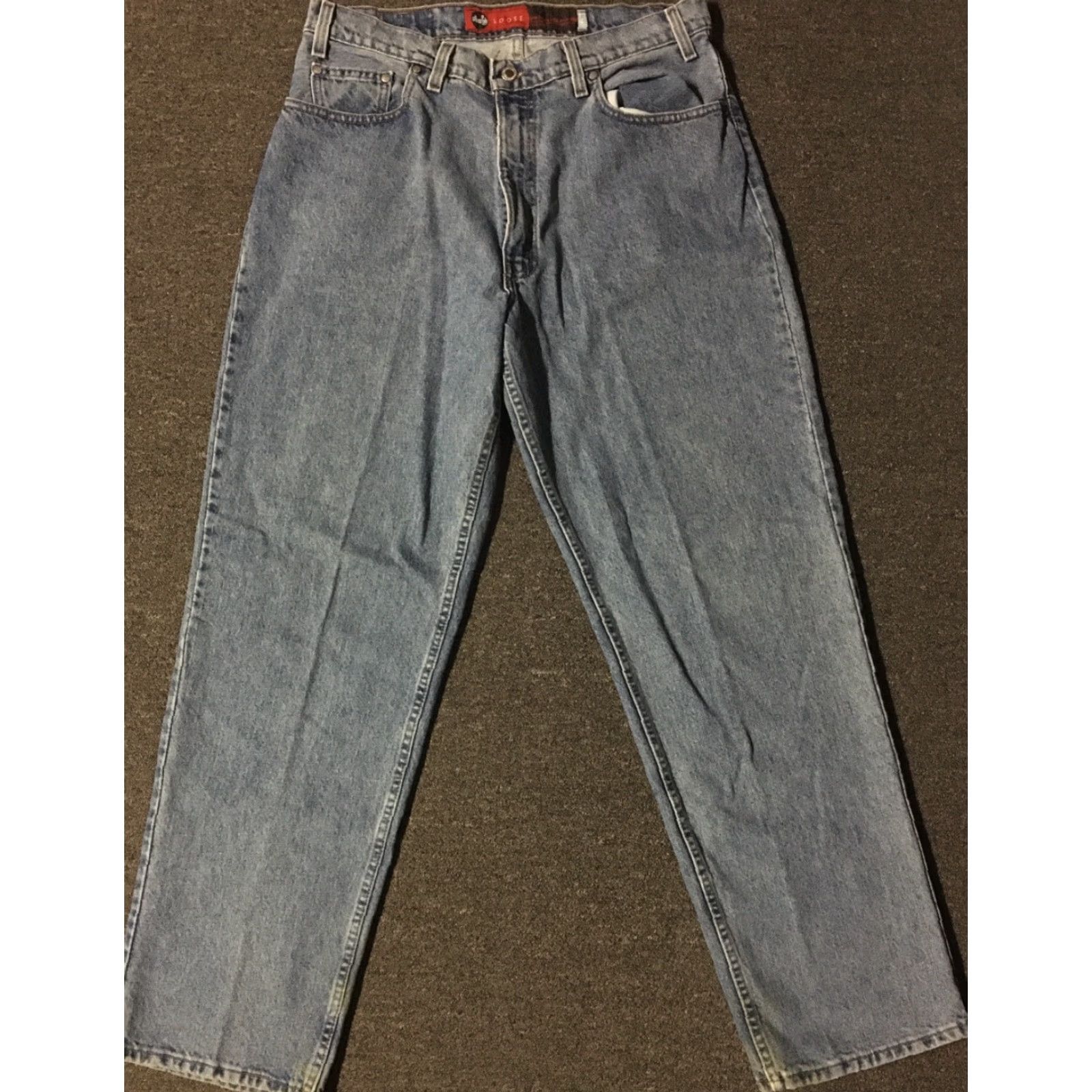 Levi's VINTAGE Levi’s Silvertab Jeans 500 Series 90s Loose 35/32 USA Blue Denim Grunge Skater Mens Pants Size US 36 / EU 52 - 4 Thumbnail