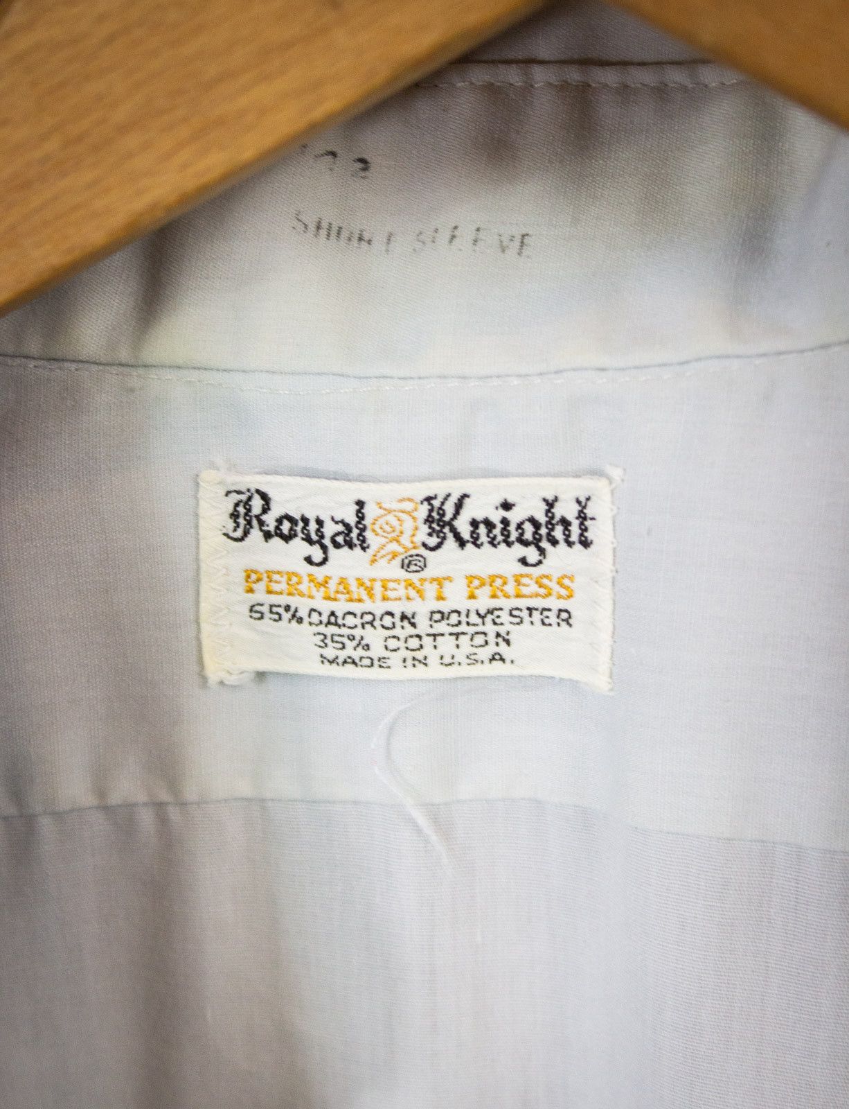 Vintage Vintage Royal Knight Light Gray Button Up Shirt 70s Size US M / EU 48-50 / 2 - 2 Thumbnail